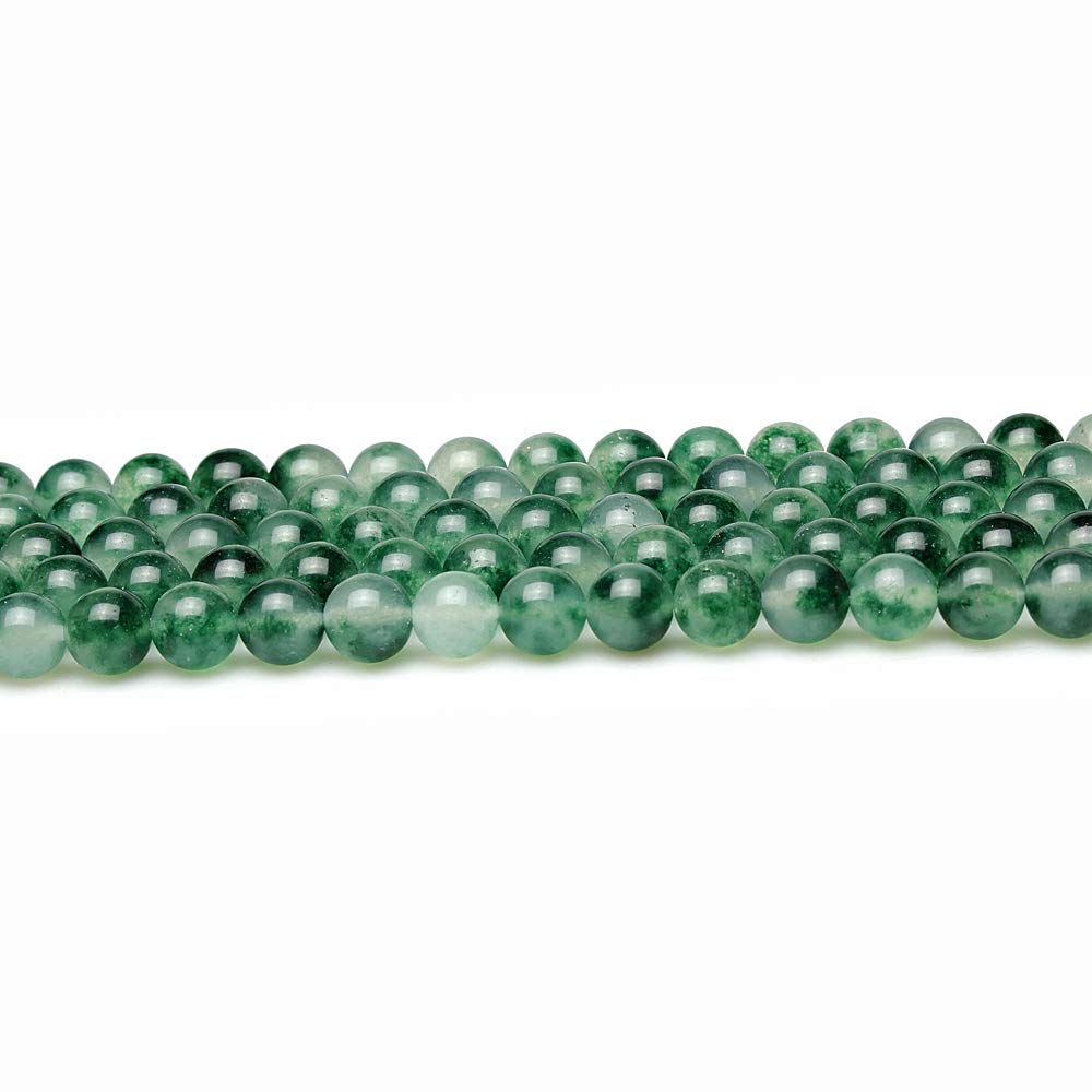 MJDCB 8mm Natural Purple Aventurine Round Loose Beads for DIY Jewelry Making - Necklace, Bracelet, Earrings (15