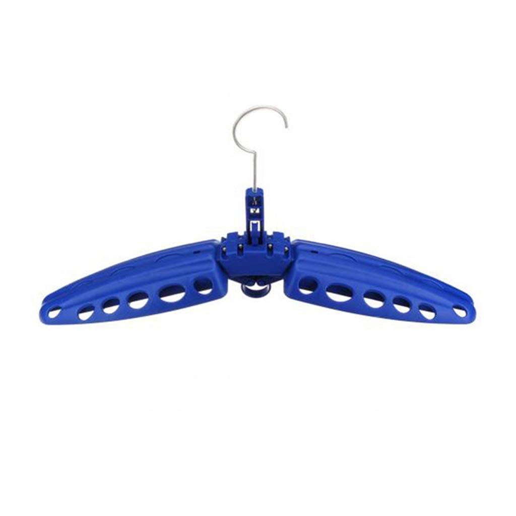 **Foldable Thickened Wetsuit Hanger - Heavy Duty Clothes Drying Rack for Swimwear, Jackets & Storage | Space Saving & Rustproof | Perfect for Pool, Beach & Home Organization (Blue)**