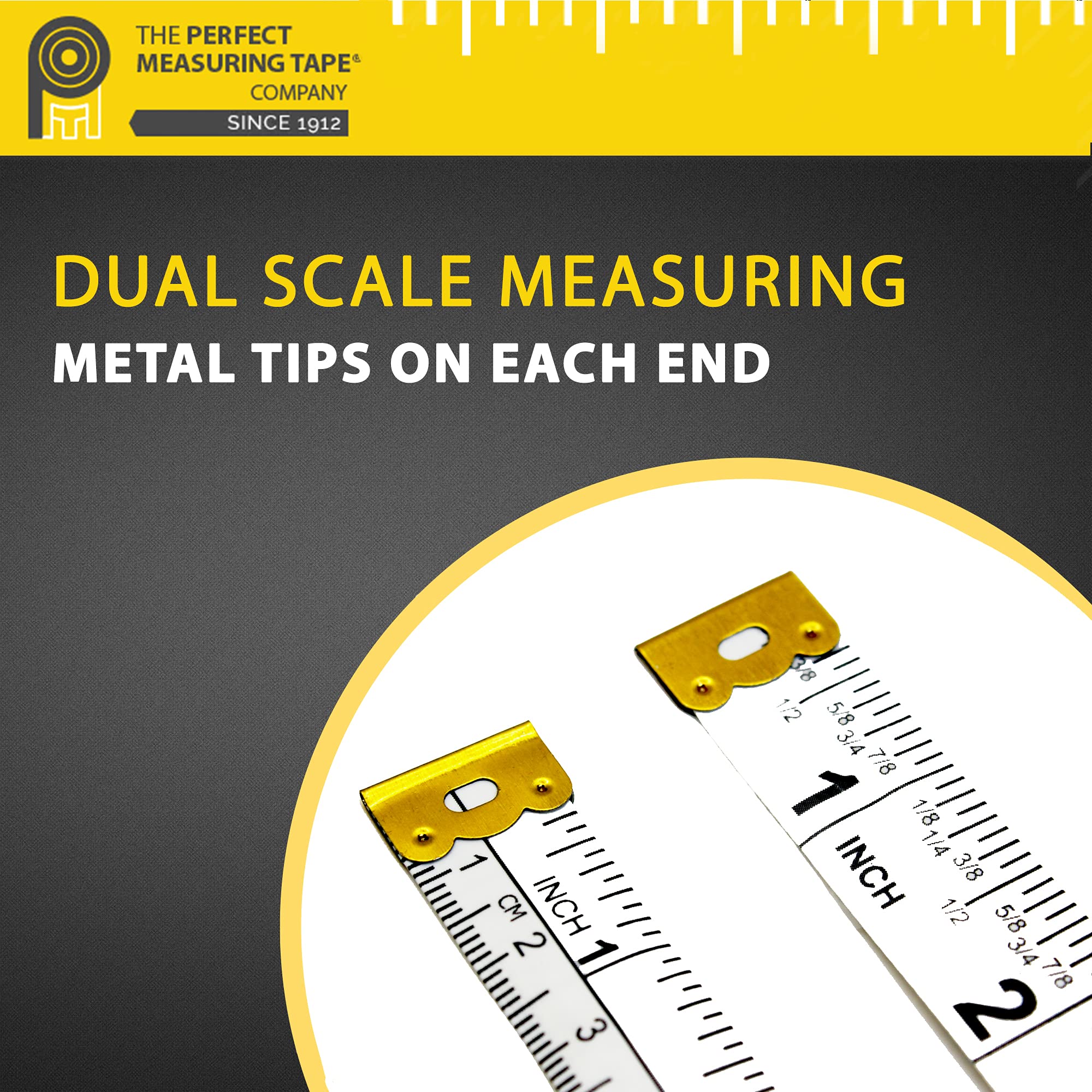 3 Piece Body Measuring Tape Set - 80 Inch Automatic Telescopic & Retractable Tape Measure for Weight Loss, Muscle Gain - Metric Self-Tightening Body Measurement Kit for Fitness Tracking, Tailoring & Sewing