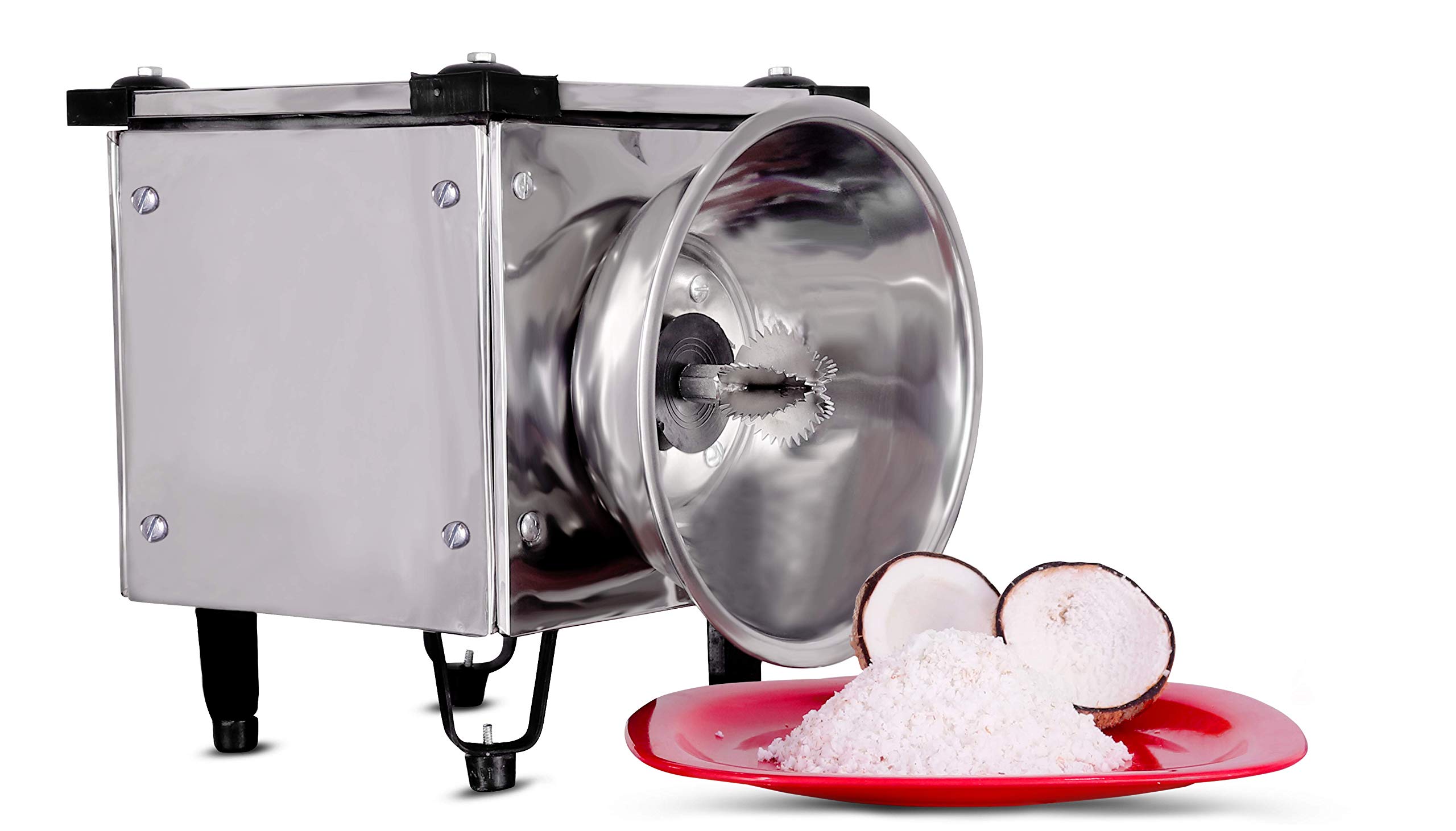 Commercial Stainless Steel Automatic Electric Coconut Scraper for Kitchen - Heavy Duty Coconut Grater for Restaurants, Hotels & Catering Services | Perfect for Coconut Milk, Desserts & Baking