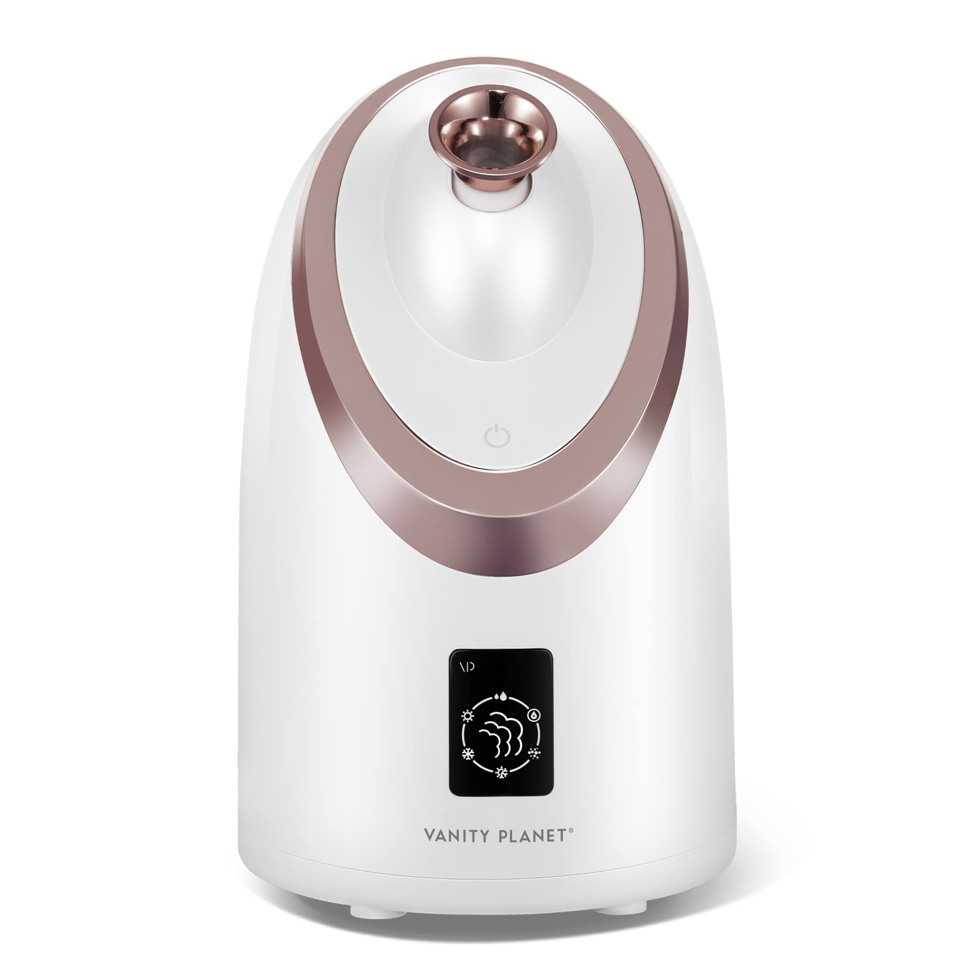 Vanity Planet Senia Hot and Cold Facial Steamer - Smart Steam Technology for Deep Pore Cleansing, Blackhead Removal & Skin Hydration | Detoxifying Aromatherapy Skin Care Device for Spa-Like Treatment at Home