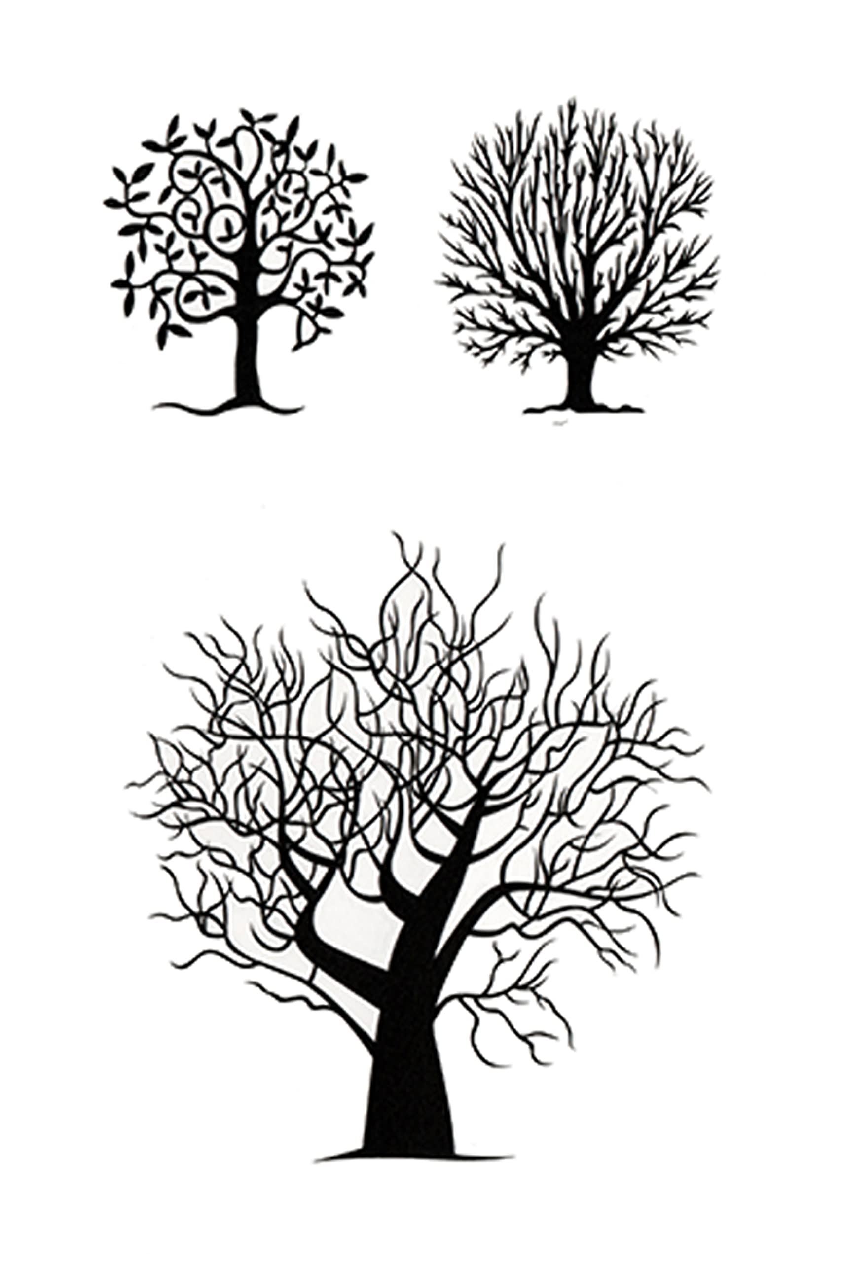 Waterproof Temporary Tattoo Stickers for Men & Women - 3D Realistic Flowers, Butterflies, Stars, Angels, Wolves & Armband Designs (60mm x 105mm) | Perfect for Parties, Halloween, Cosplay & Body Art