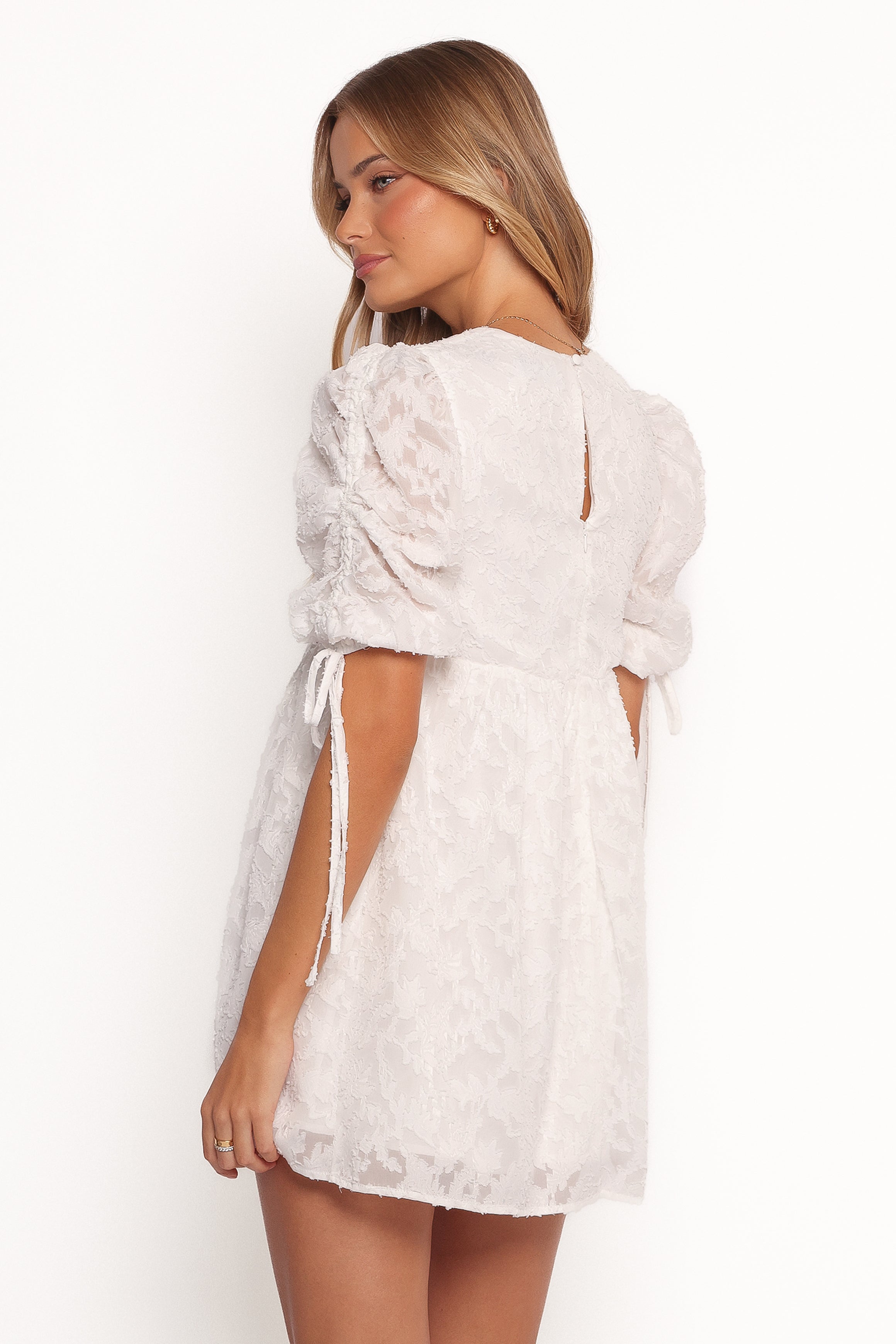 Giselle Mini Dress - White Floral Summer Dress for Women | Casual & Party Wear | Perfect for Beach, Date Night & Special Occasions
