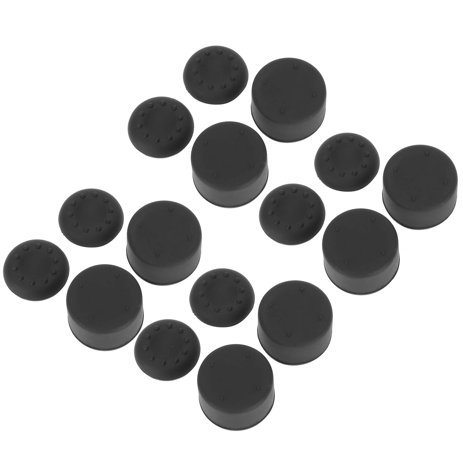 EBTOOLS 4-Pack Black Silicone Joystick Caps for PS4/PS5 Controller - Anti-Slip, Durable Thumb Stick Grips for Enhanced Gaming Performance | Perfect for FPS, Racing & Action Games
