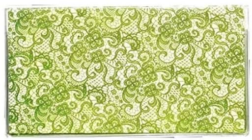 2025-2027 3-Year Pocket Planner with Free Notepad - Green Lace Design | Compact Daily Organizer for Work, School & Personal Planning | Perfect Gift for Students & Professionals