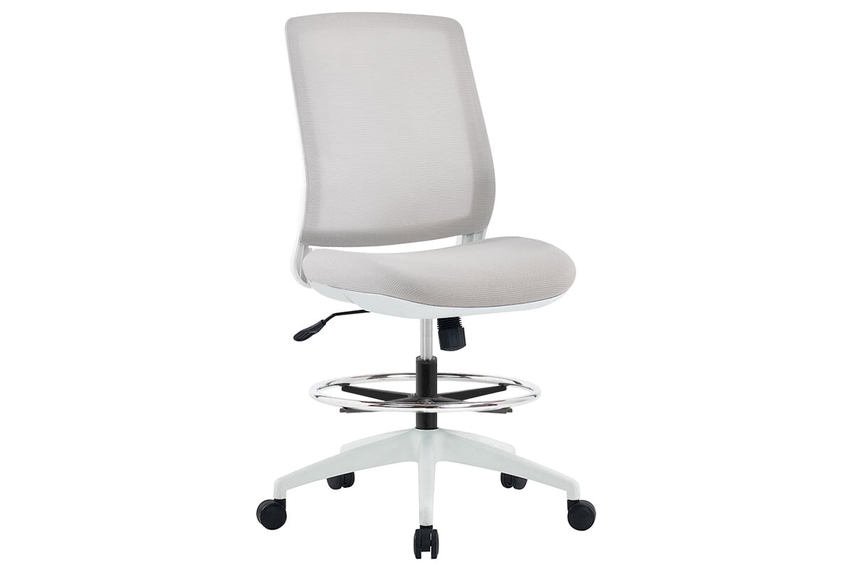 Finch Ergonomic Mesh Drafting Chair - Adjustable Height Office Chair with Lumbar Support for Architects, Designers & Artists - Perfect for Home Office, Studio & Workspace