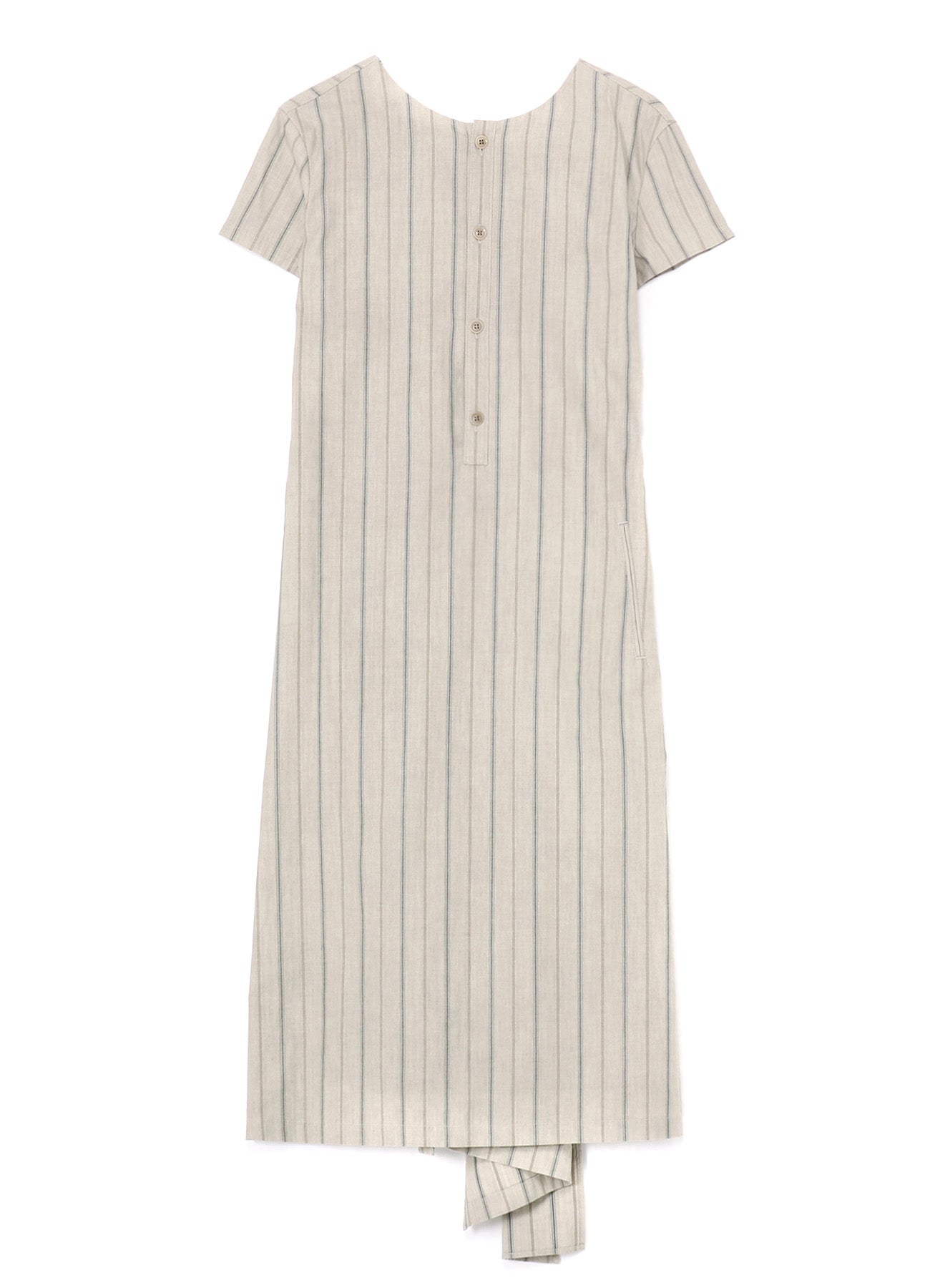 Stylish Cotton Stripe Ink Dyed Back Tie Dress for Women - Perfect for Summer Outfits, Beach Vacations & Casual Dates