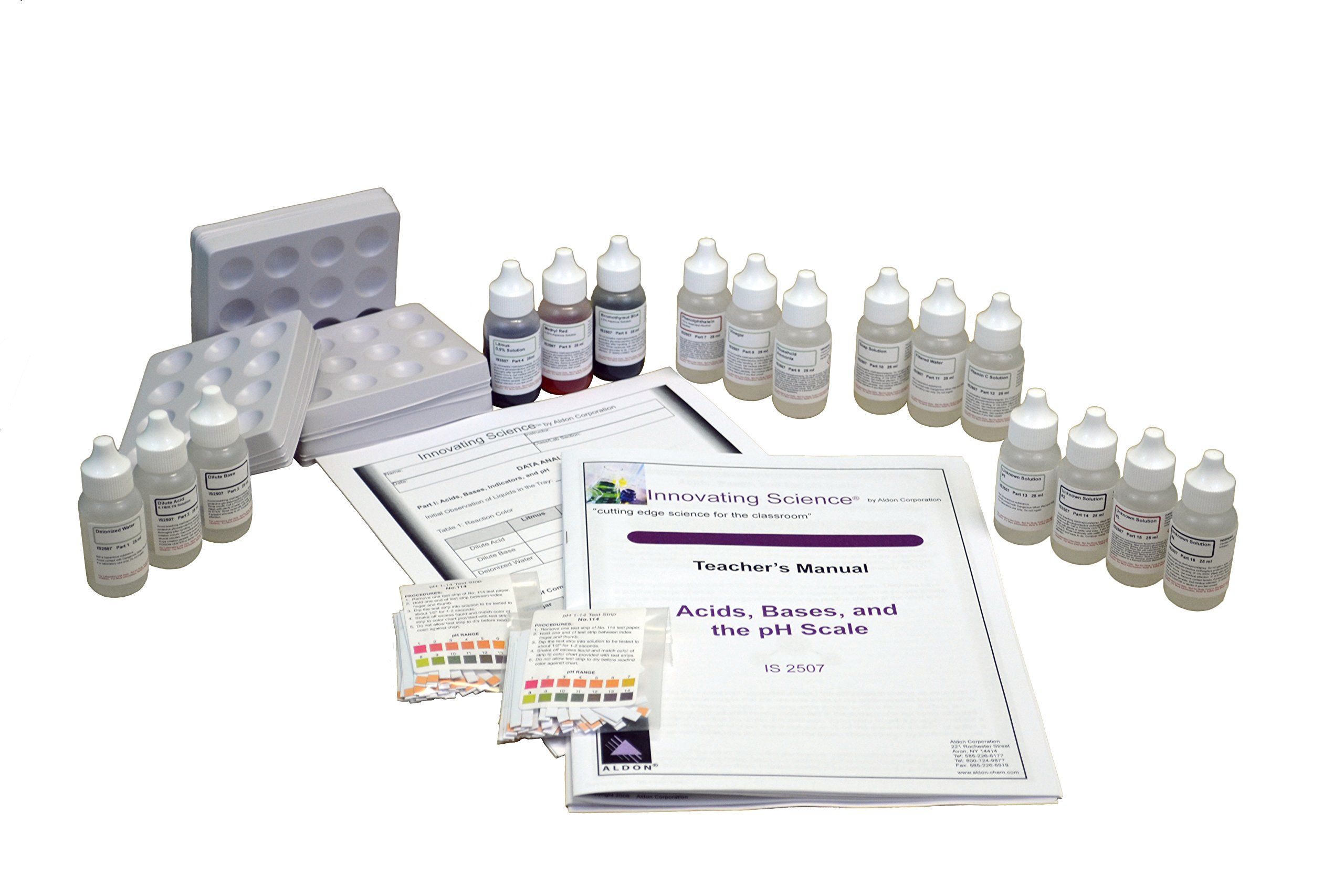 Acids, Bases & pH Scale Science Kit - Chemistry Lab Experiment Set for Students & Teachers | Perfect for Classroom Learning & STEM Education