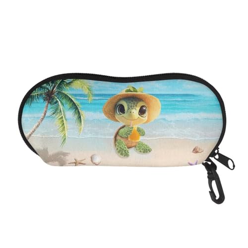 Cute Turtle Sea Beach Palms