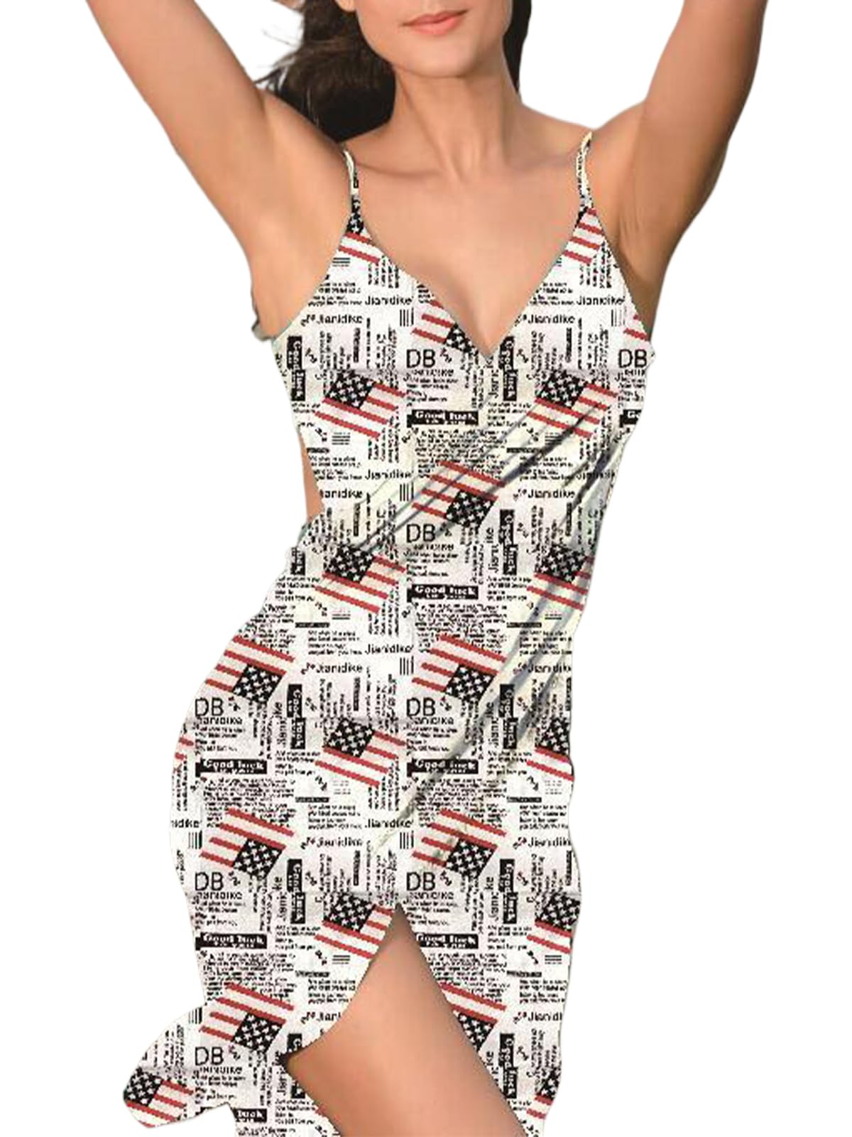 Baonmy Women's Sexy Spaghetti Strap Backless Bikini Cover Up Beach Dress - Lightweight Swimwear Cover for Pool, Vacation & Summer Outfits