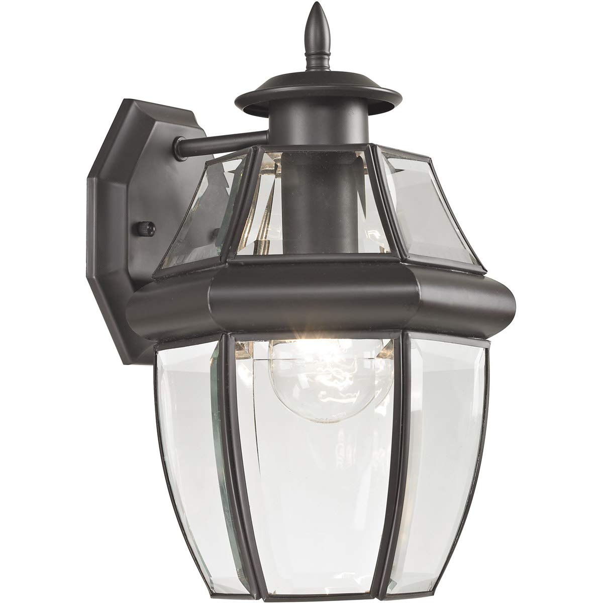 Oil Rubbed Bronze Wall Sconce with Glass Shade - 8