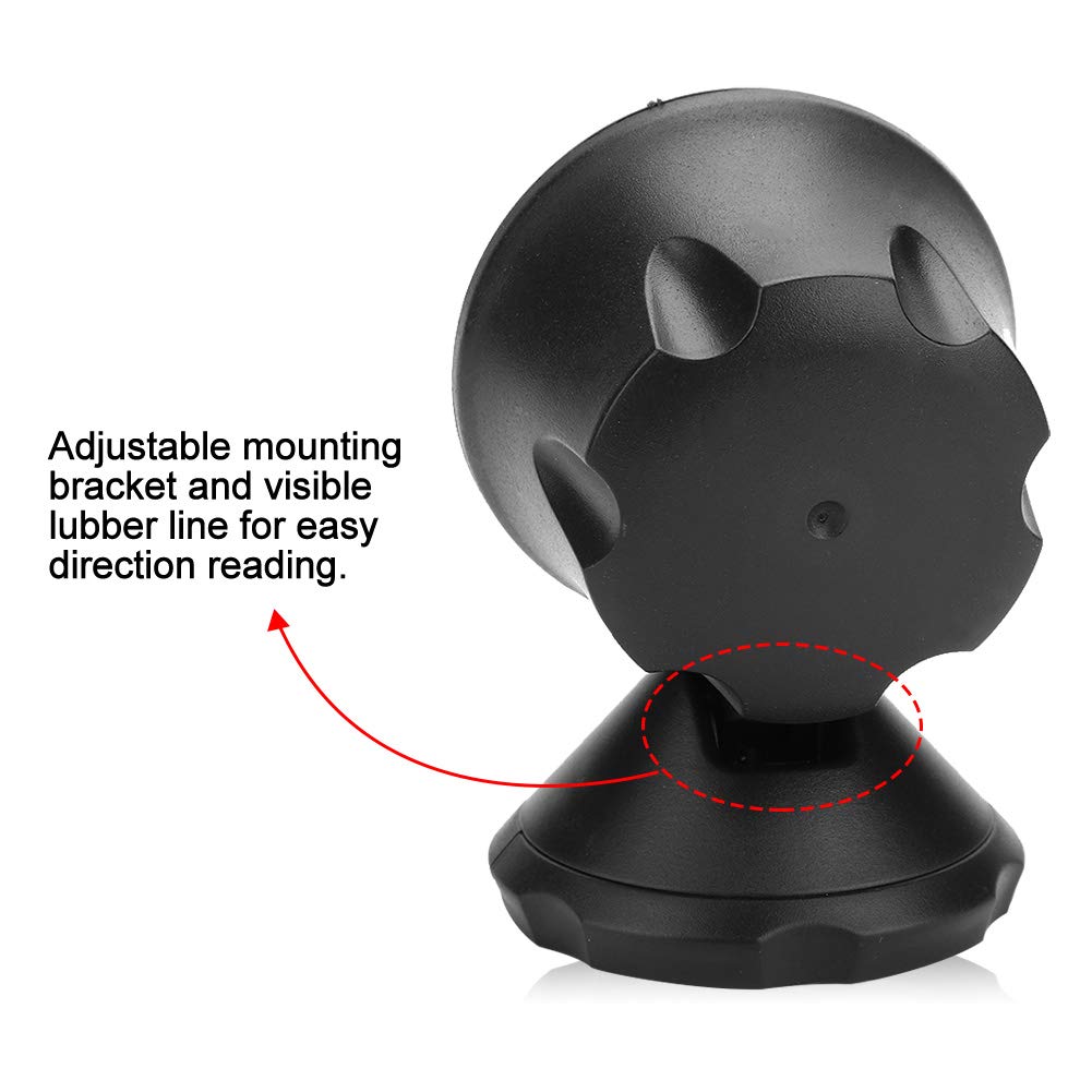 Universal Car Dashboard Mount - Adjustable Black Windshield Stand with Night Vision for Cars, Trucks & Boats | Perfect for GPS, Phones & Dash Cams During Night Driving