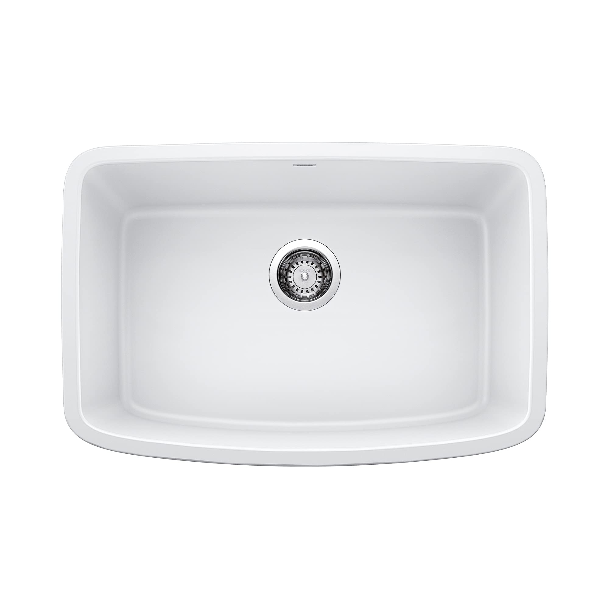 Valea 27 Inch Single Bowl Undermount Kitchen Sink in White - Durable Stainless Steel Farmhouse Sink for Modern Kitchen Remodeling & Dishwashing