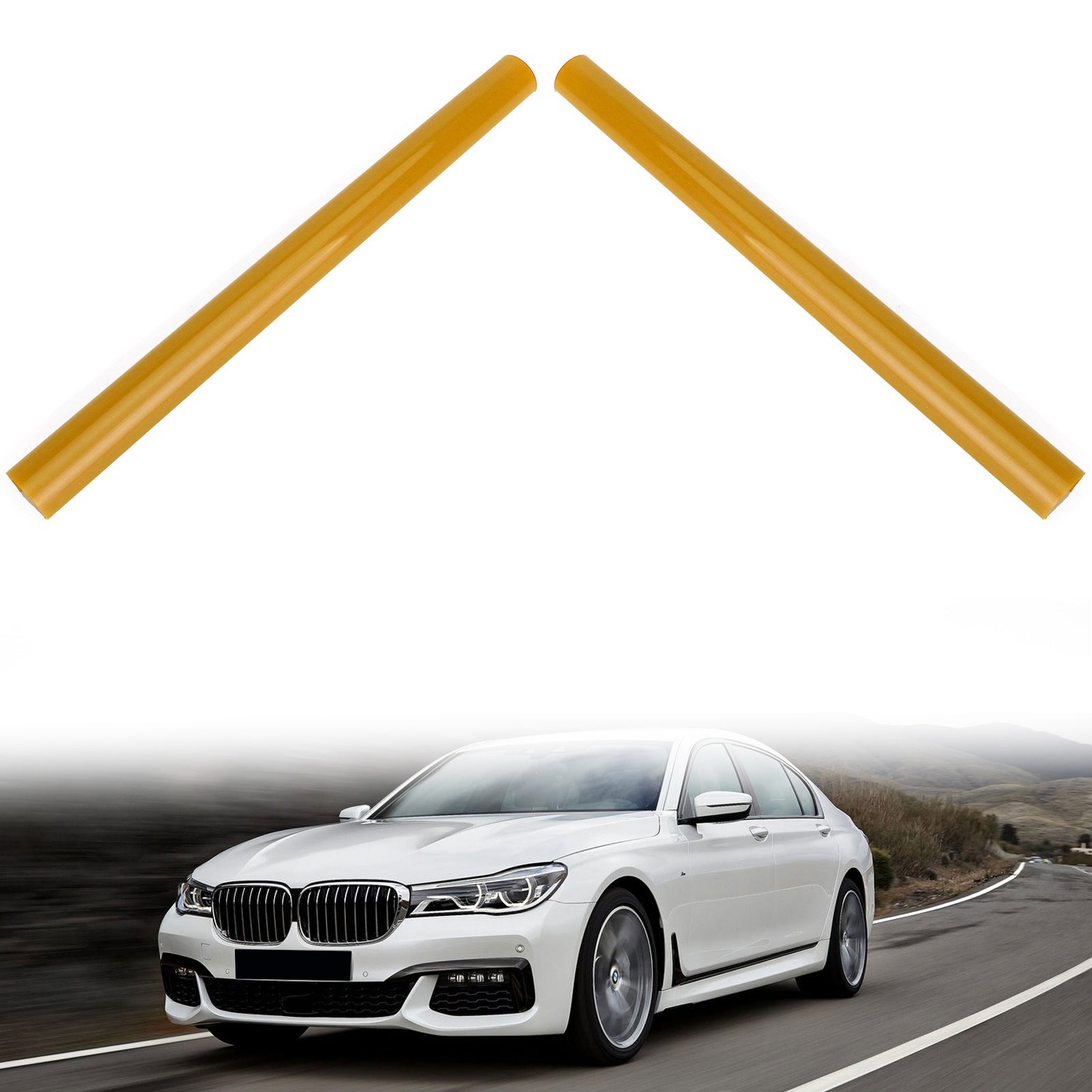 BMW G01 G02 G05 G06 G07 G30 G38 Blue Grill Bar V Brace Support Wrap - Universal Fit for X3 X4 X5 X6 X7 5 Series - Enhances Front Grille Style & Protection for Off-Road & Urban Driving