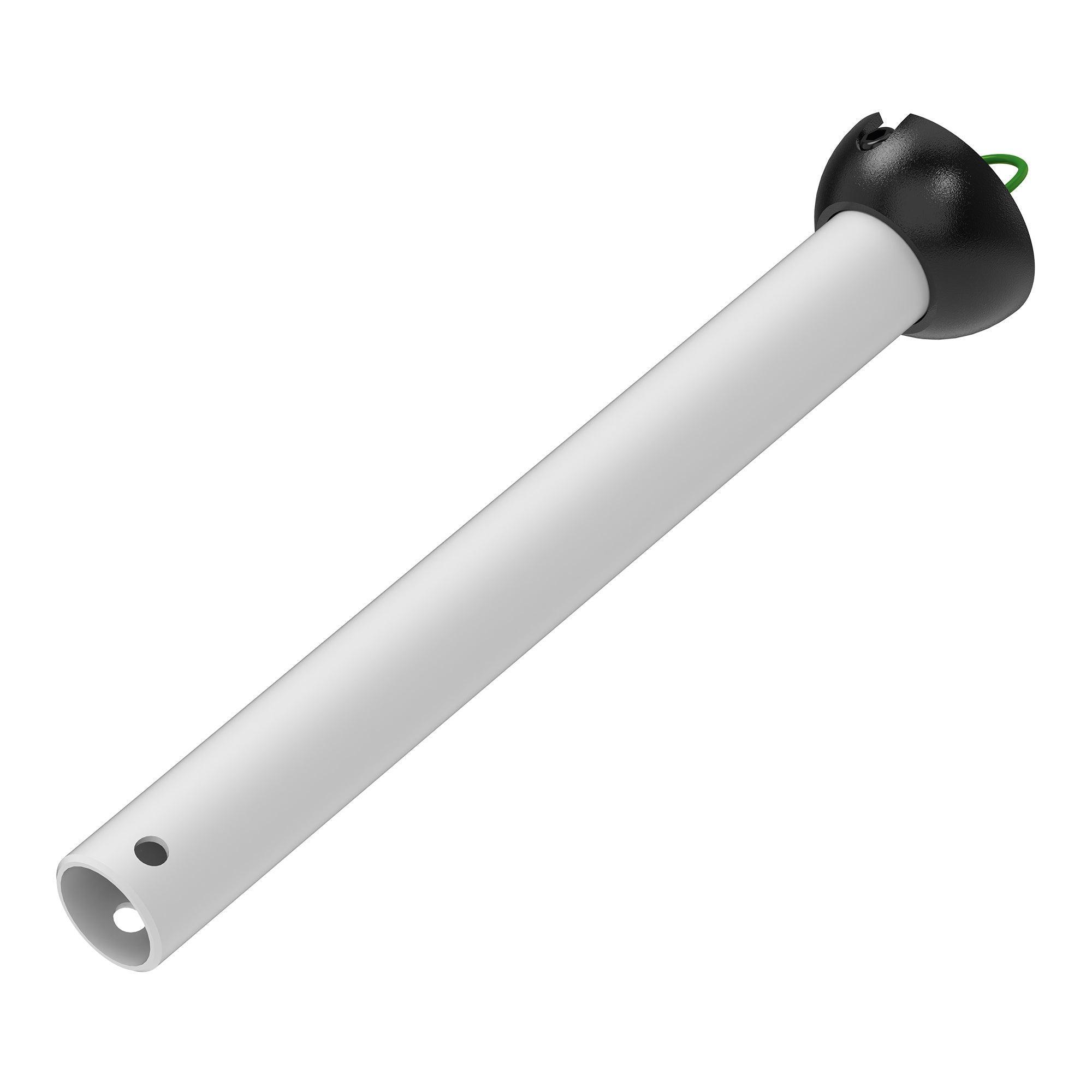 Parrot Uncle 52 Inch White Ceiling Fan with Light & Remote Control - Adjustable Downrod for Custom Installation - Perfect for Living Room, Bedroom & Outdoor Patio