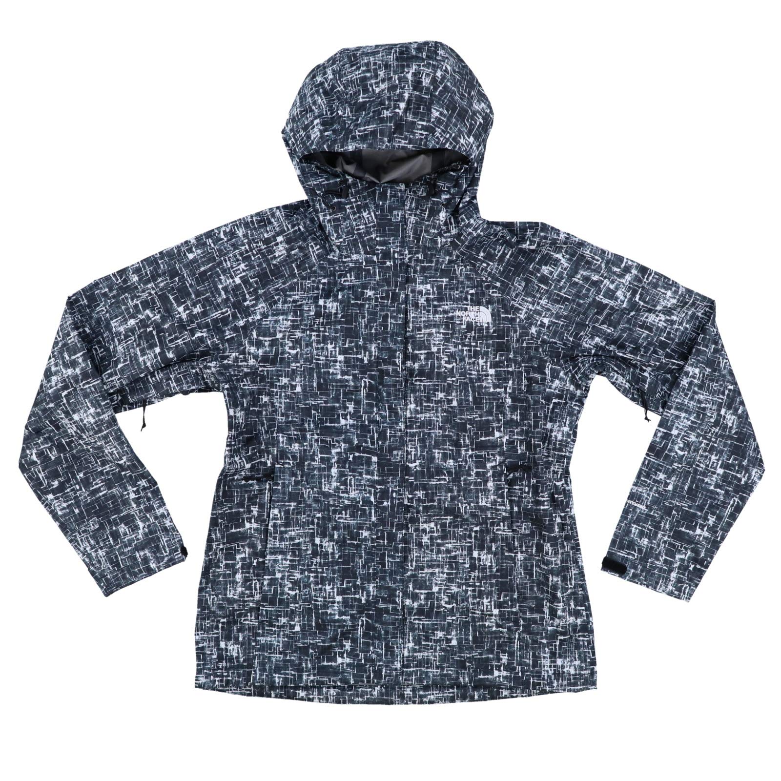 The North Face Women's Waterproof Hooded Rain Jacket - Lightweight Windproof Full Zip Fleece Lined Jacket for Hiking, Camping & Outdoor Activities (TNF Black, XS)