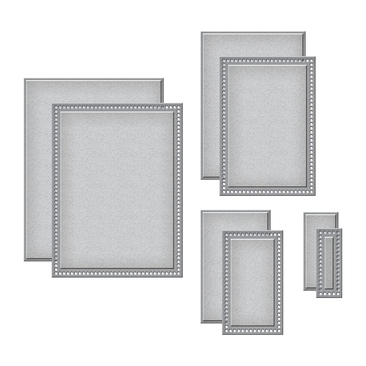 Spellbinders Essential Shapes Die & Hot Foil Plates Bundle - 4-Piece Die Cutting & Foiling Set (BD-0052) for Card Making, Scrapbooking & DIY Crafts