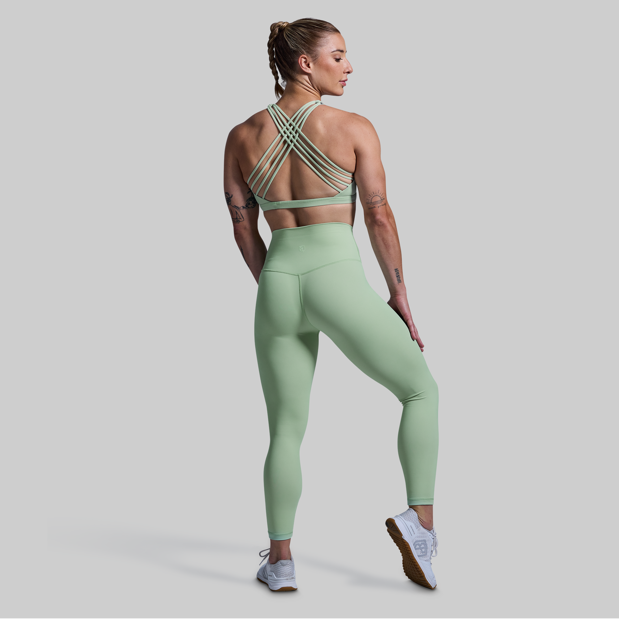 Premium High-Waisted Yoga Leggings 2.0 - Cameo Green | Soft & Stretchy Workout Pants for Women | Perfect for Yoga, Gym, Running & Lounge Wear