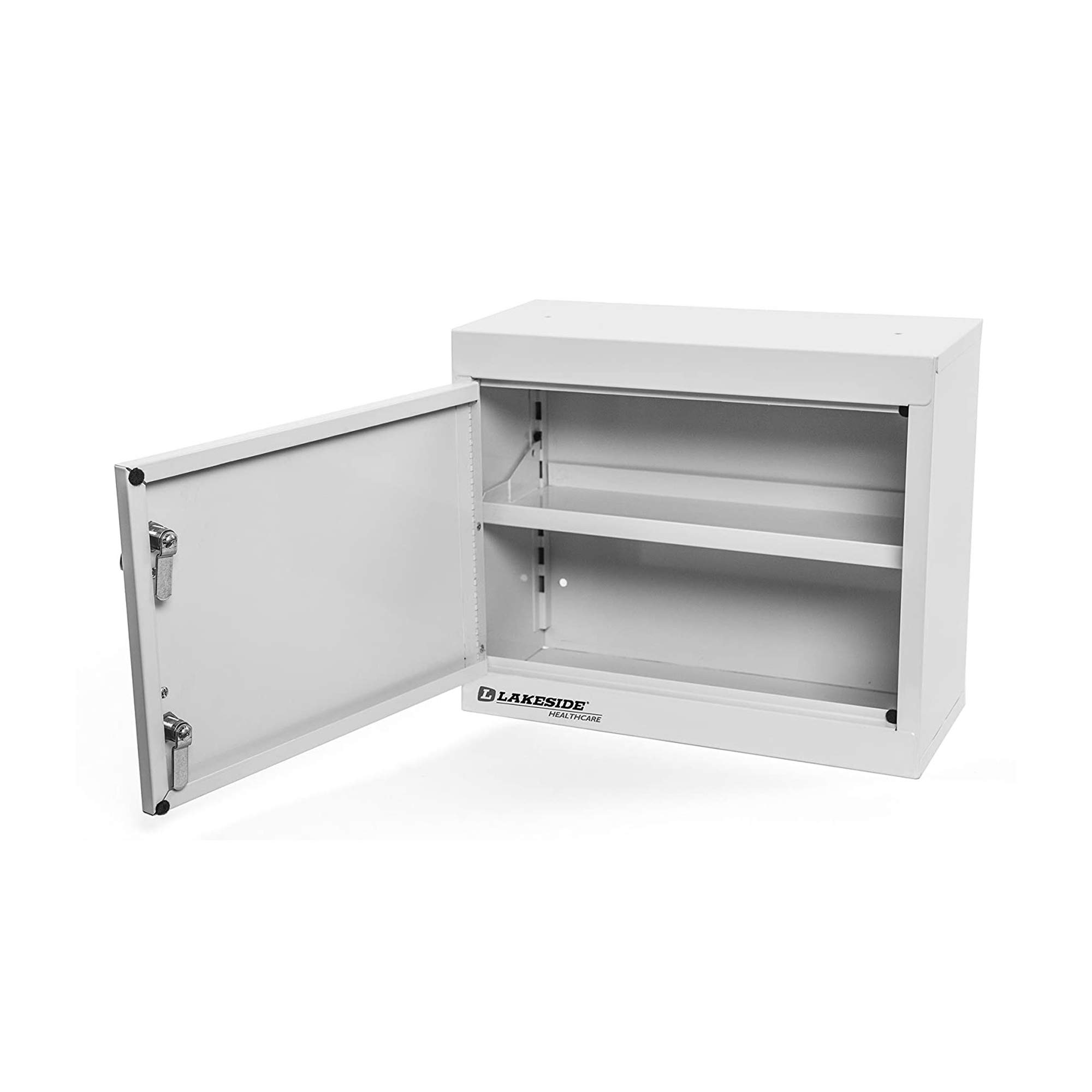 Lakeside Manufacturing LNC-1 Steel Narcotics Cabinet - Double Lock Security with 2 Adjustable Shelves, Beige (8