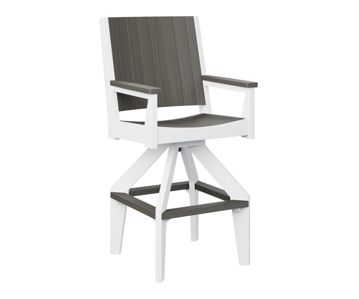 Berlin Gardens Mayhew Chat Swivel XT Chair - Outdoor Patio Conversation Chair with 360° Swivel Base, Weather-Resistant for Deck, Garden & Poolside Relaxation