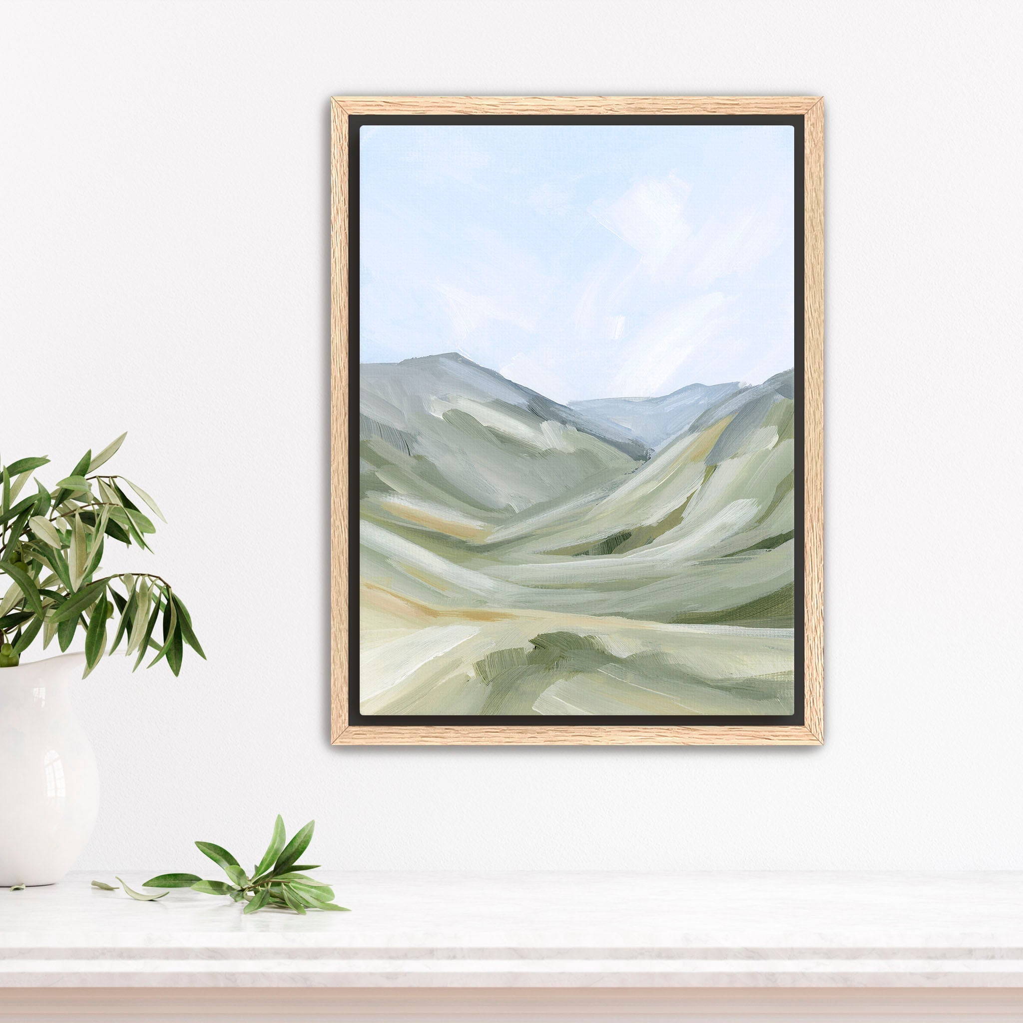 Foothills Landscape Art Print - Stunning Mountain Scenery Wall Decor for Living Room, Bedroom & Office - Perfect Gift for Nature Lovers