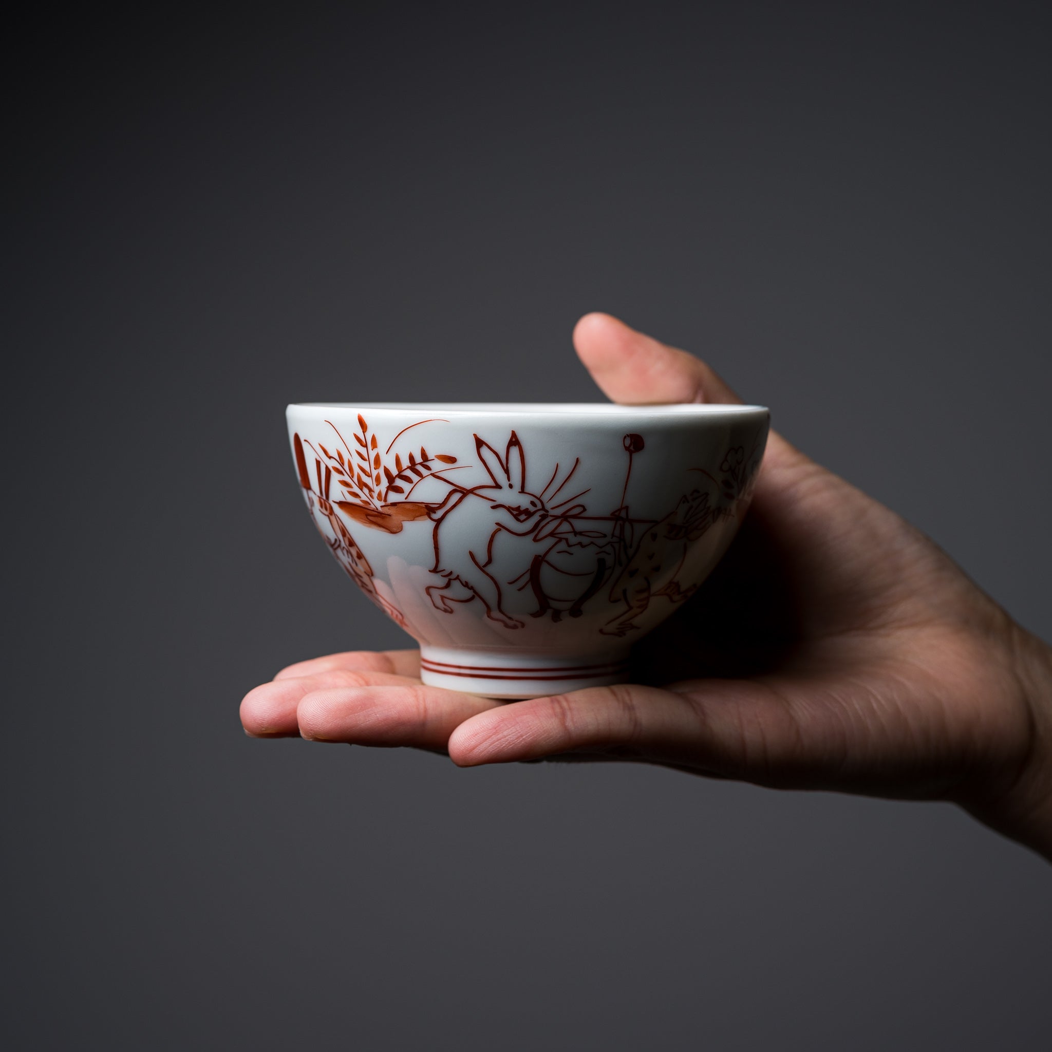 Handmade Kyoto Kiyomizu Ware Kumidashi Tea Cup - Red Kozanji Design, Authentic Japanese Ceramic for Matcha, Sencha & Tea Ceremonies - Perfect Gift for Tea Lovers & Zen Decor