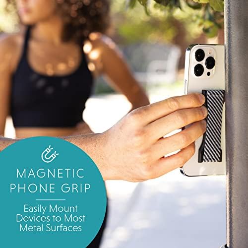 LOVEHANDLE PRO Premium Phone Grip - Magnetic Phone Holder & Stand for iPhone, Samsung, Tablets - Non-Slip Silicone Strap with Color Drip Design - Perfect for Driving, Gym, Work & Everyday Use