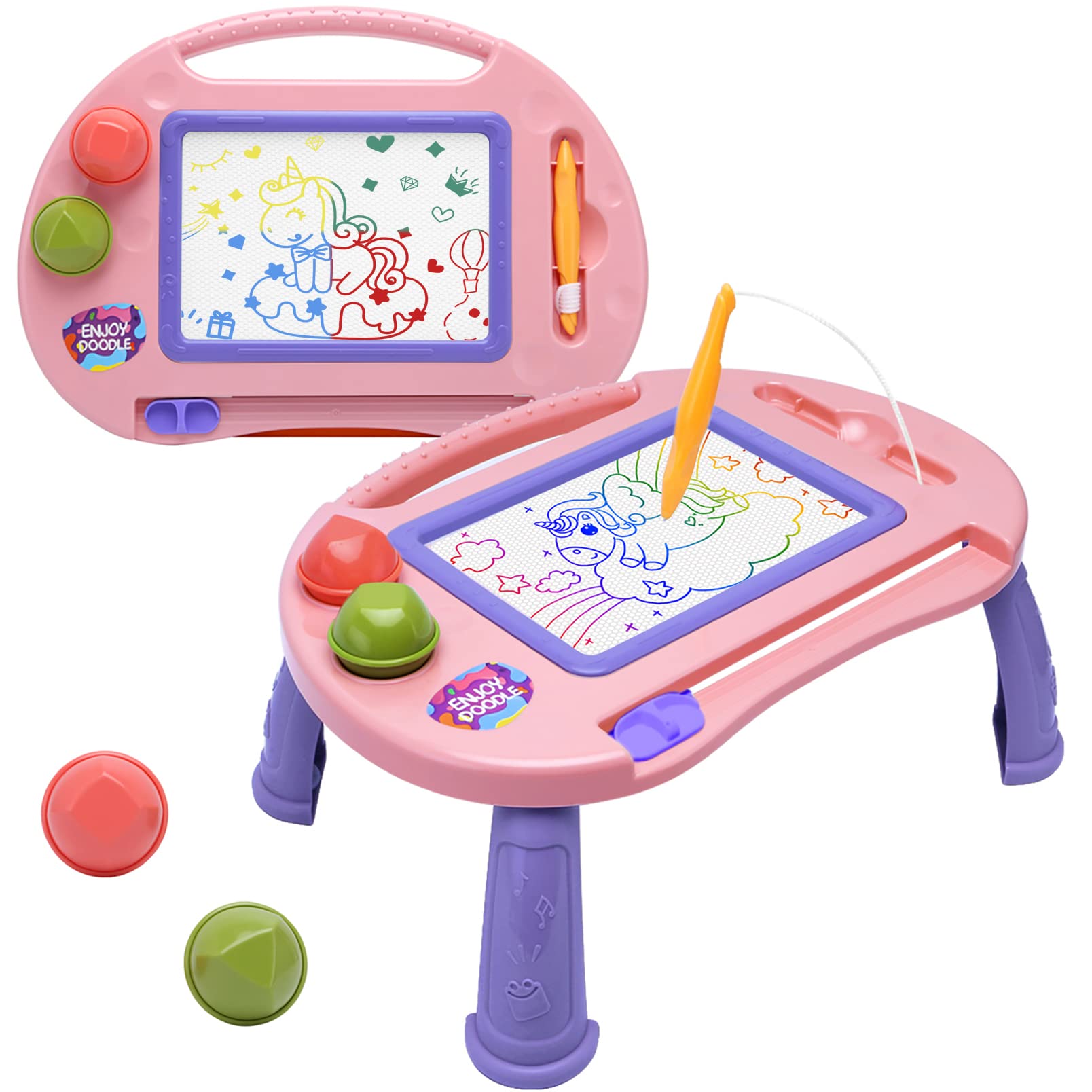 **Magnetic Drawing Doodle Board for Toddlers - Educational Learning Toys for 1, 2, 3 Year Old Boys & Girls | Perfect Birthday & Easter Gift | Creative Arts & Crafts for Kids | Ideal for Home, Travel & Preschool Play**