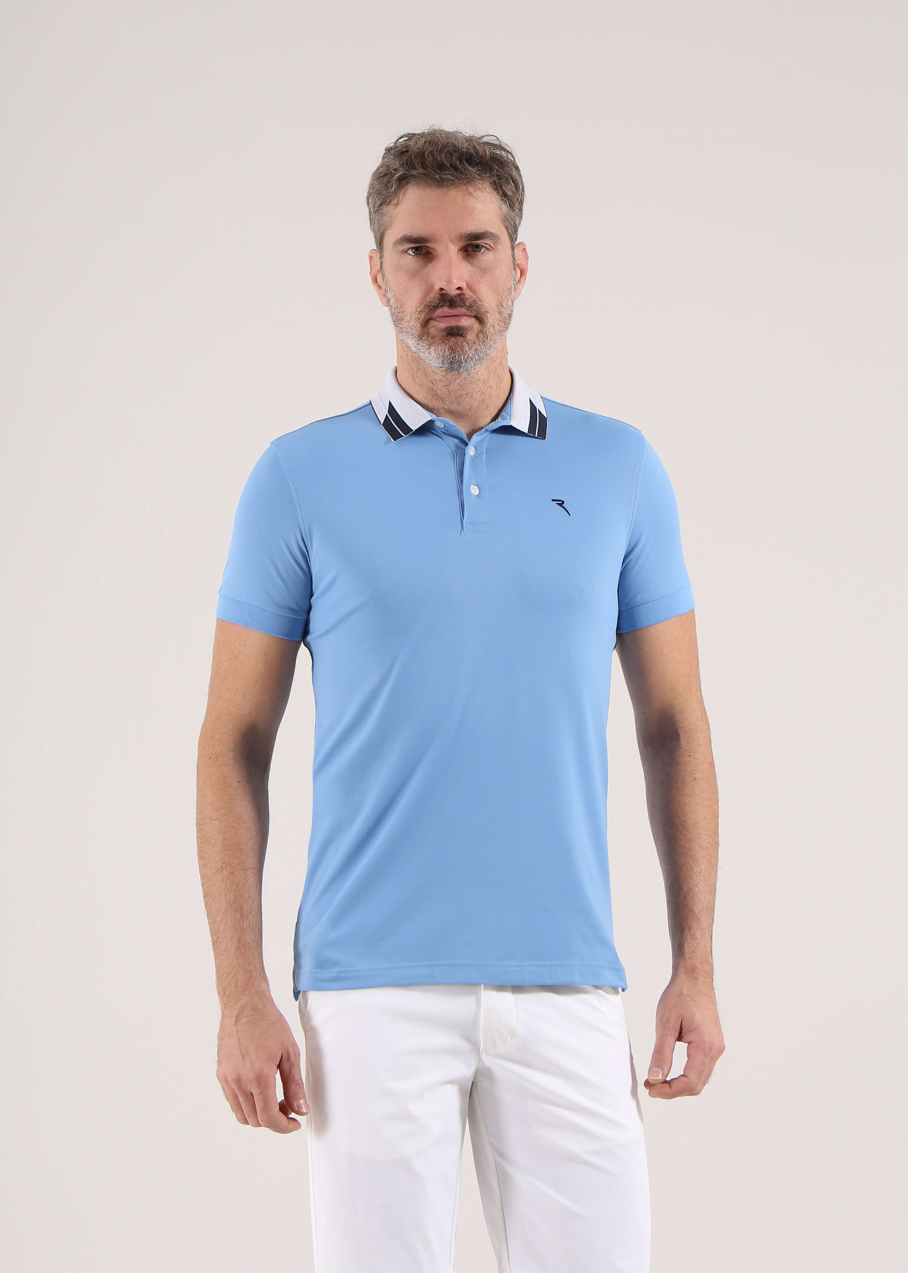 ADEMAS Men's DRY MATIC® Stretch Pique Polo Shirt - Moisture Wicking, Breathable, Quick Dry - Final Sale - Perfect for Golf, Business Casual & Outdoor Activities