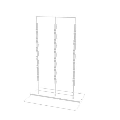 FixtureDisplays® Compatible Clip n Strip Rack - White Countertop Retail Display Stand for Chips & Snack Bags (18460-WHITE) - Perfect for Convenience Stores, Supermarkets & Retail Shops