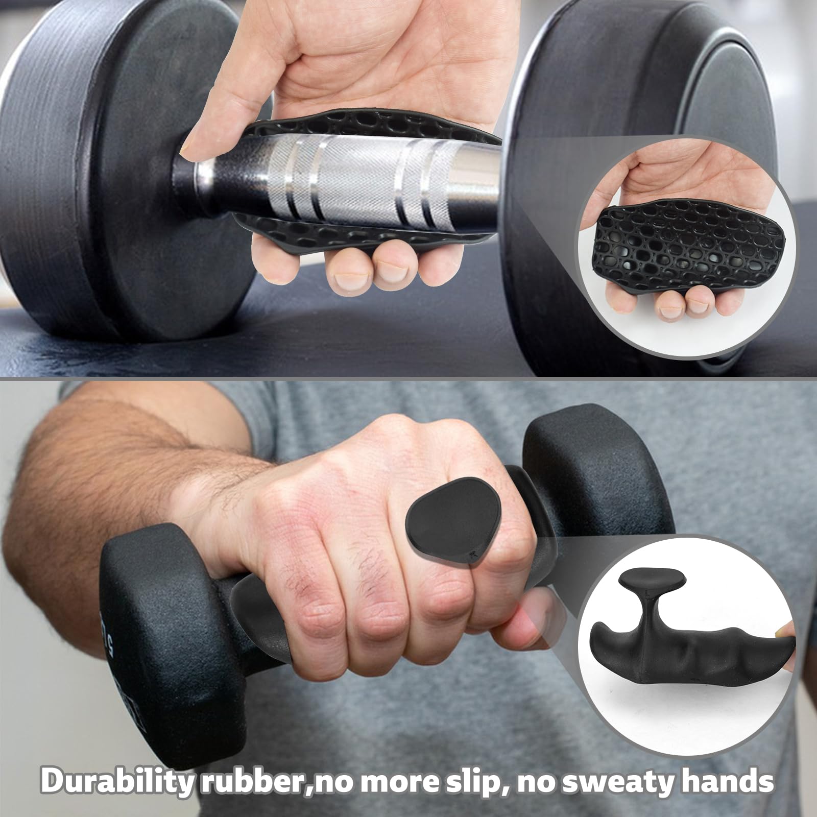 Fingerless Gym Gloves for Men & Women - Workout Grip for Weightlifting & CrossFit - Hand Protection for Deadlifts & Bodybuilding