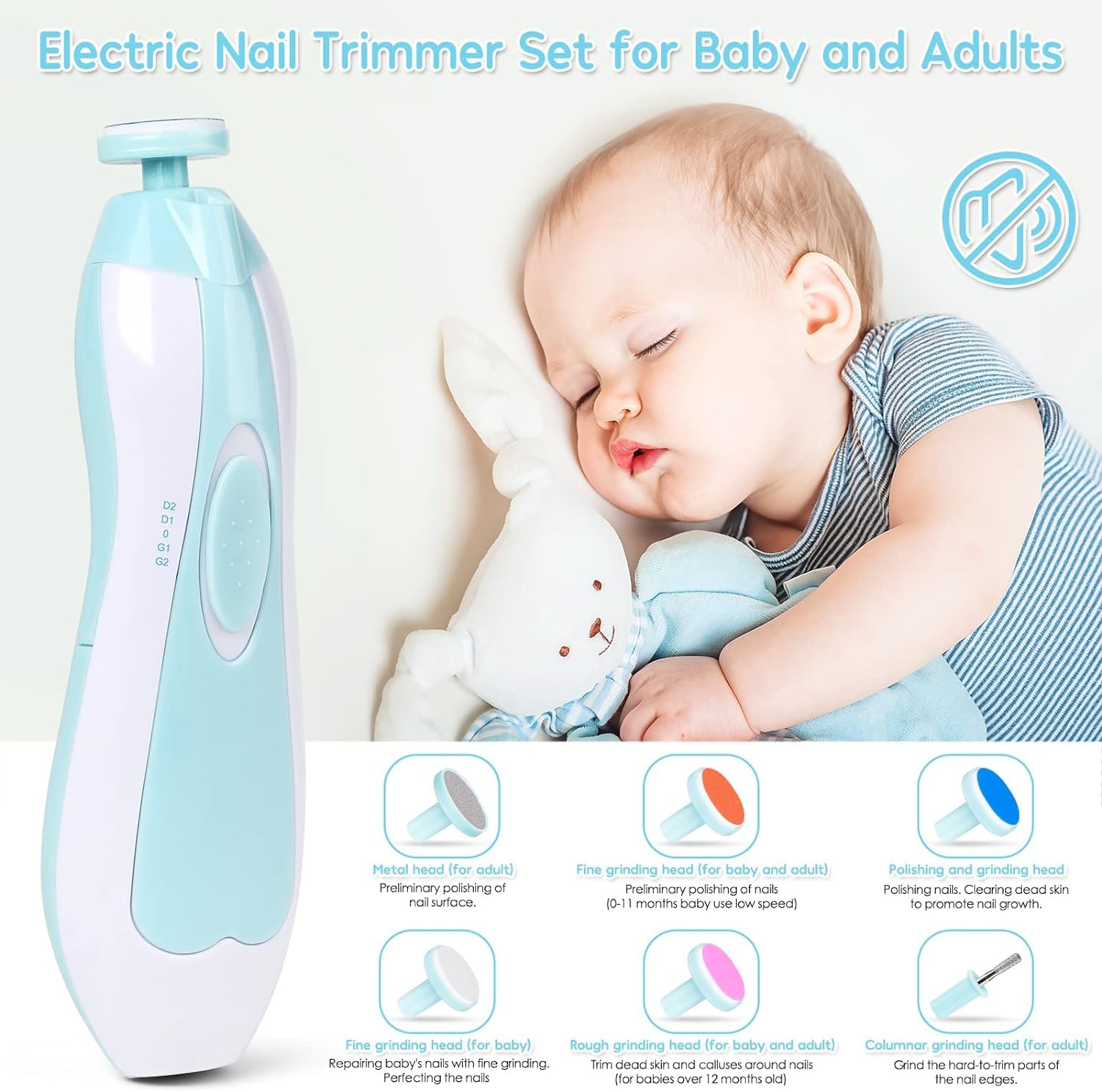 **26-in-1 Baby Healthcare & Grooming Kit – Portable Newborn Safety Care Set with Nail Clippers, Brush & More – Perfect for Travel, Home & Hospital Use (Blue)**
