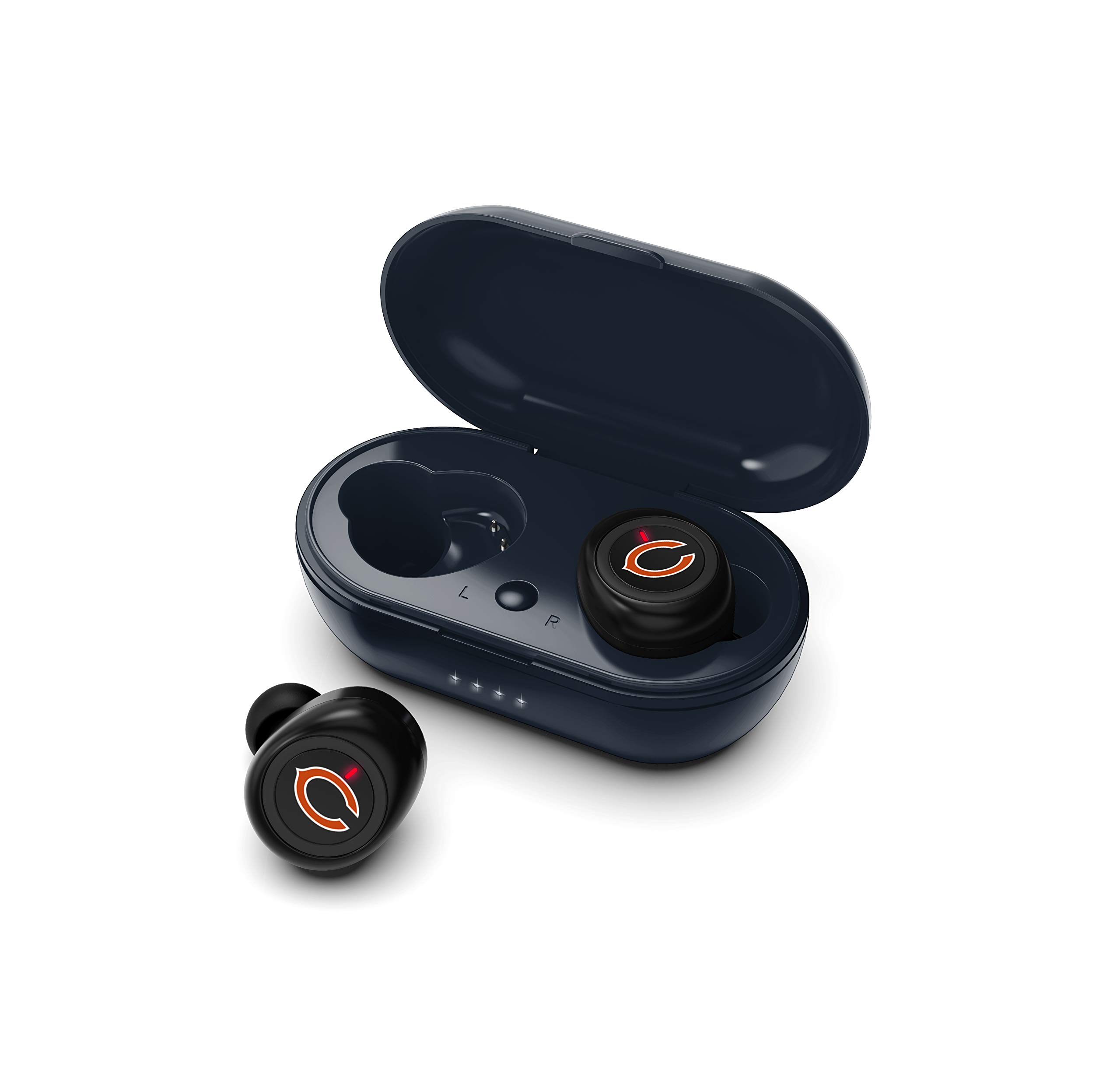SOAR NFL True Wireless Earbuds - Bluetooth 5.0 Sports Headphones with Noise Cancelling, IPX7 Waterproof for Running, Gym & Football Games