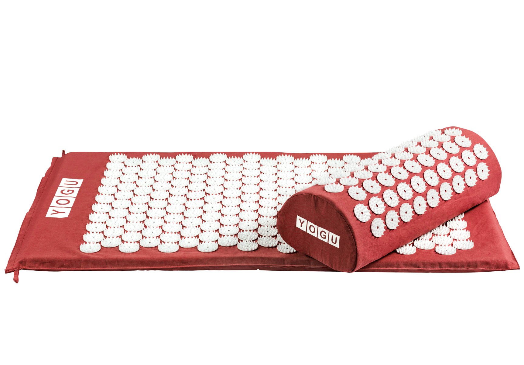 Acupressure Mat and Pillow Set for Back & Neck Pain Relief - Muscle Relaxation Therapy for Stress, Sciatica & Body Tension (Red) - Perfect for Home, Office & Post-Workout Recovery
