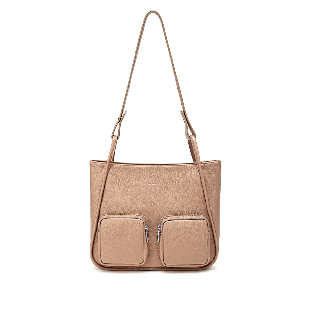 Cathy Pebbled Leather Tote Bag in Latte - Stylish & Durable Handbag for Work, Travel & Everyday Use