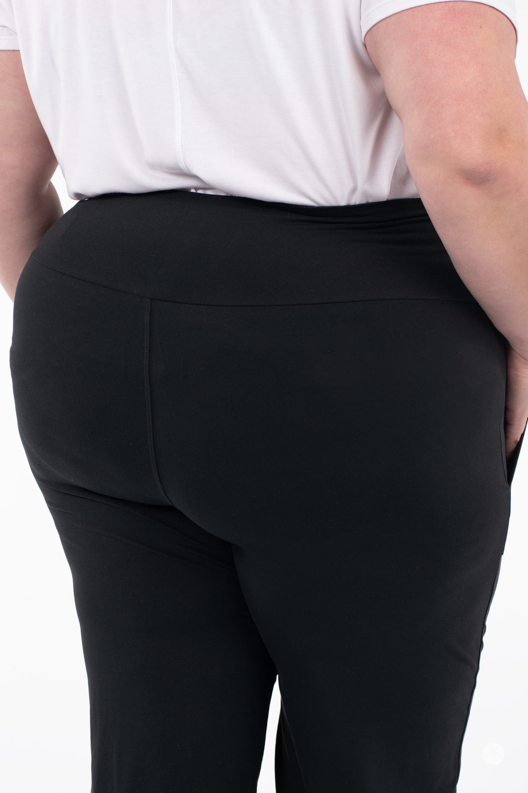 High Waist Wide Leg Cropped Pants for Women - Comfortable Stretchy Casual Trousers | Perfect for Work, Travel & Everyday Wear