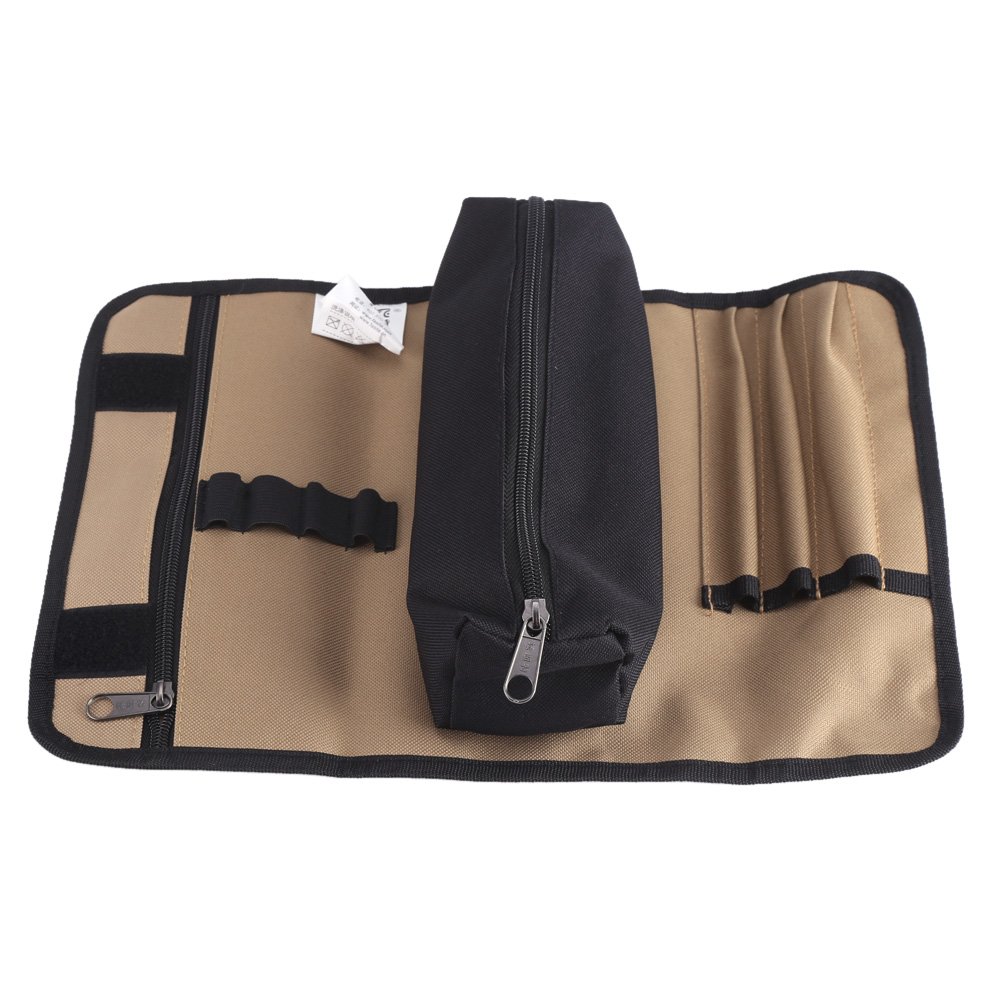 Heavy Duty Oxford Tool Roll Organizer - Waterproof Roll Up Tool Pouch Bag for Garden, DIY & Hardware Tools Storage - Perfect for Mechanics, Carpenters & Outdoor Work