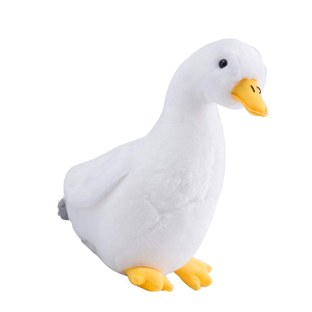 Soft White Duck Plush Toy - Cute Stuffed Animal Duck Pillow for Kids & Adults - Perfect for Cuddling, Nursery Decor, and Gifts