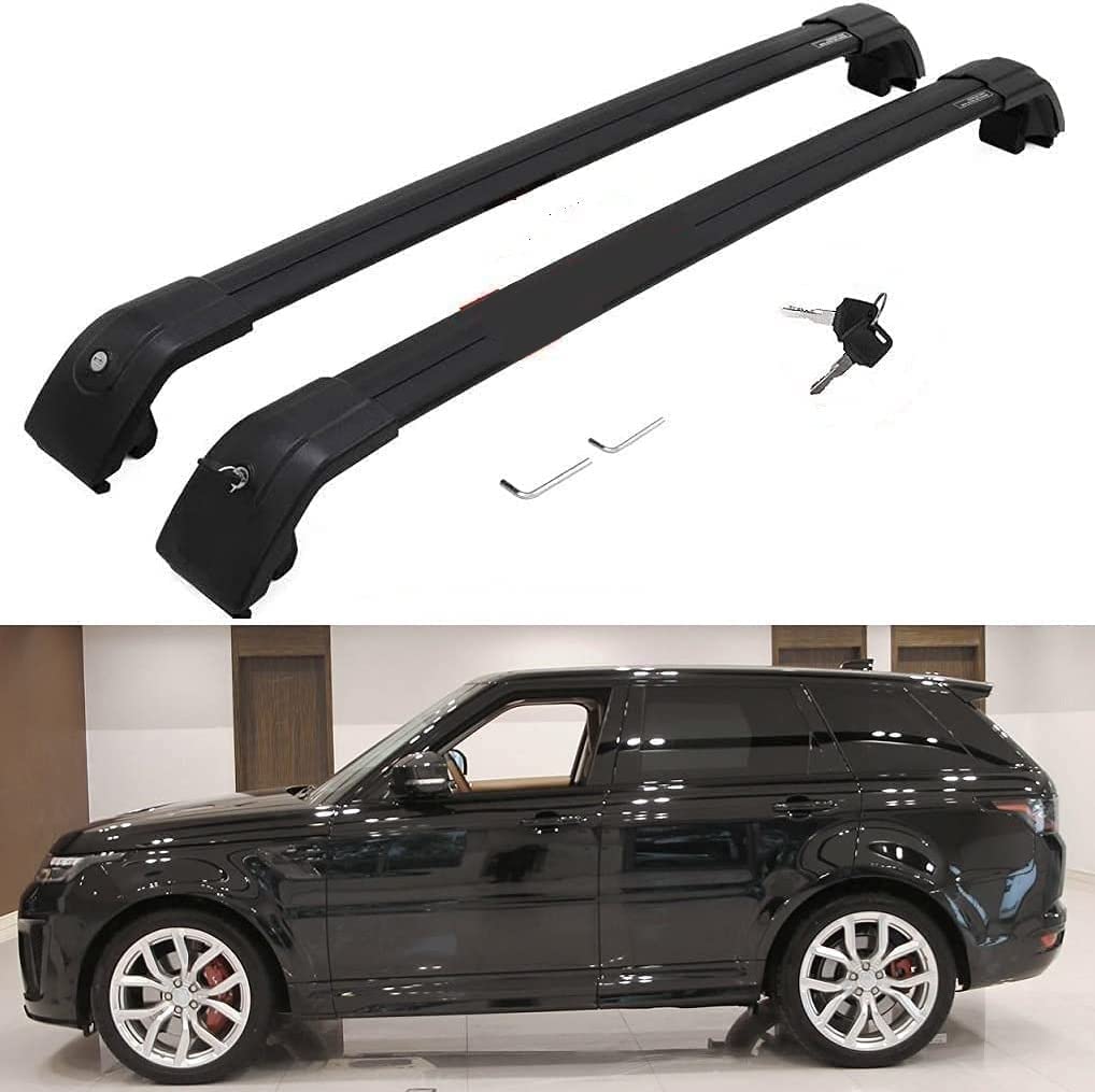 Lockable 165lbs Cargo Roof Rack Cross Bars for Land Rover Range Rover Sport 2014-2022 | Heavy-Duty Luggage Carrier | Perfect for Camping, Road Trips & Outdoor Adventures