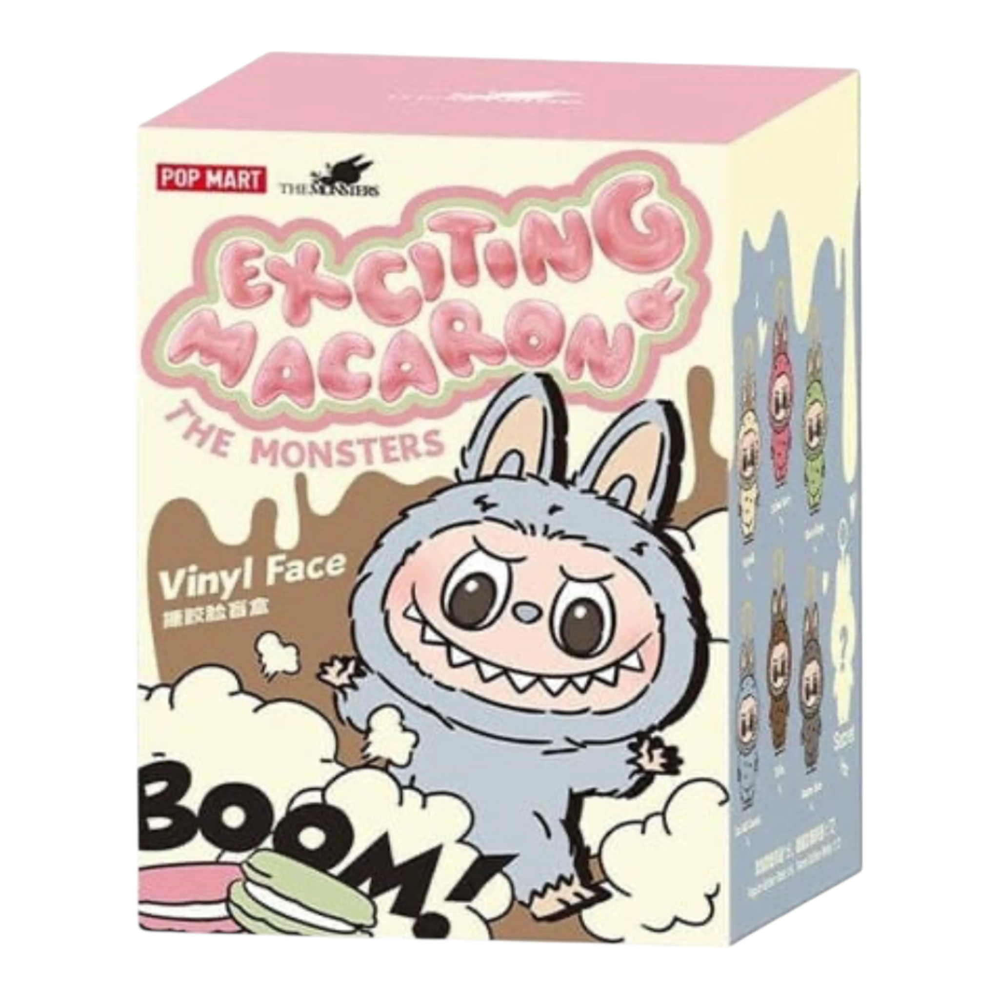 Popmart Labubu Exciting Macaron Collectible Figure - Perfect for Anime Fans, Kawaii Decor & Gift Giving
