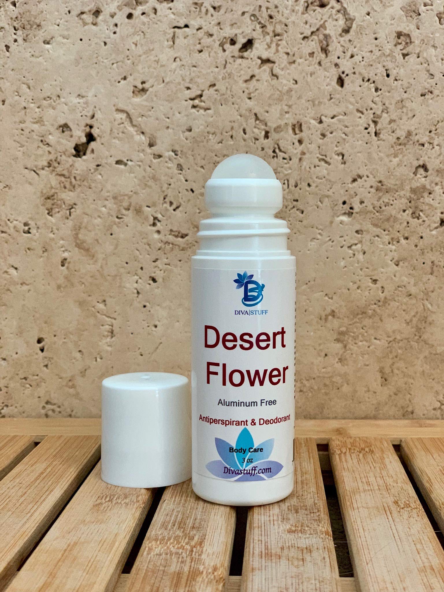 All Natural Desert Flower Scent Aluminum-Free Deodorant - Safe & Made in USA | Diva Stuff | Perfect for Sensitive Skin & Eco-Conscious Consumers