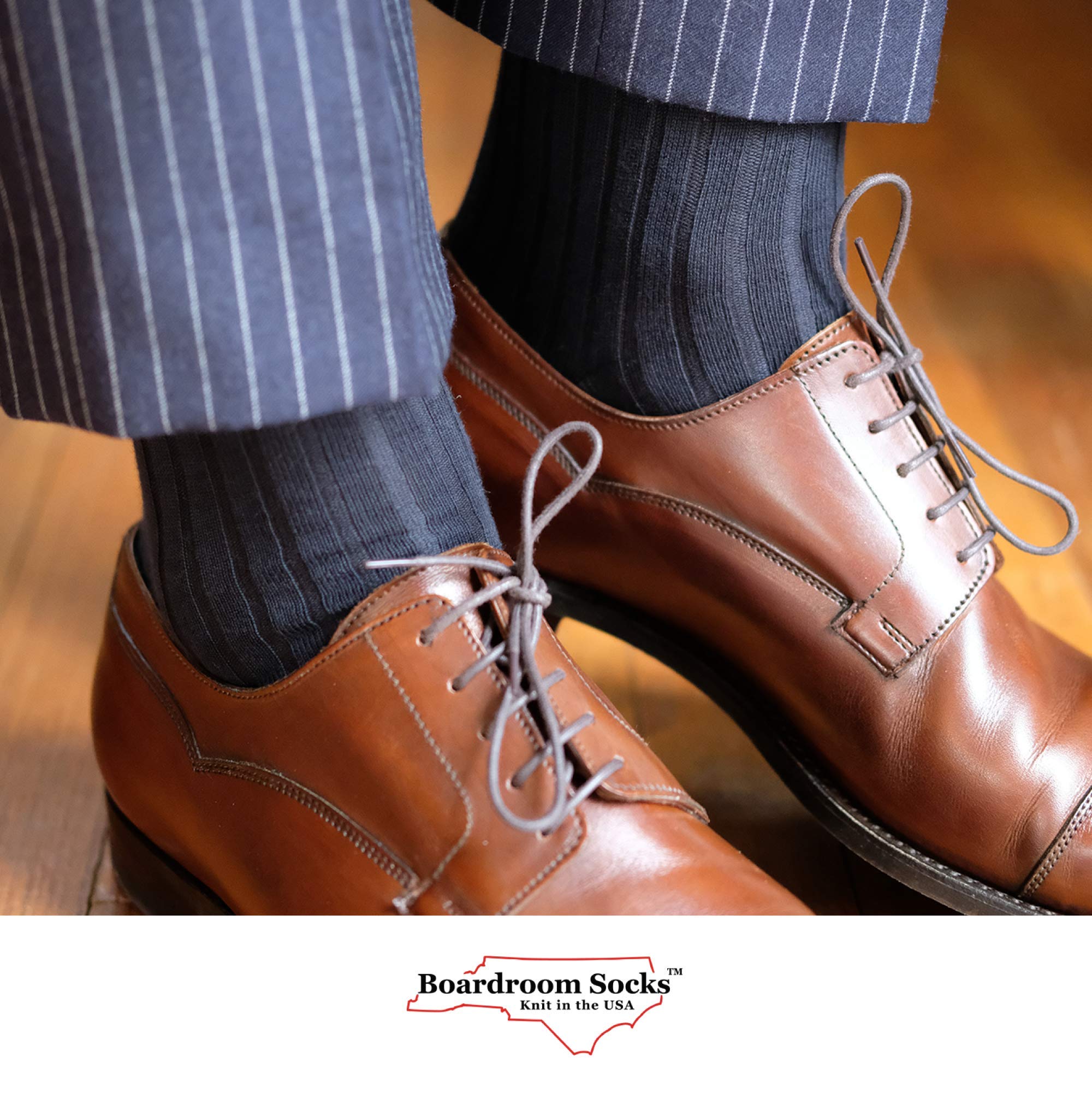 Premium Cotton Dress Socks for Men - Soft & Comfortable Business Casual Socks - Breathable Mid-Calf Formal Socks by Boardroom Socks - Perfect for Office, Wedding & Professional Occasions