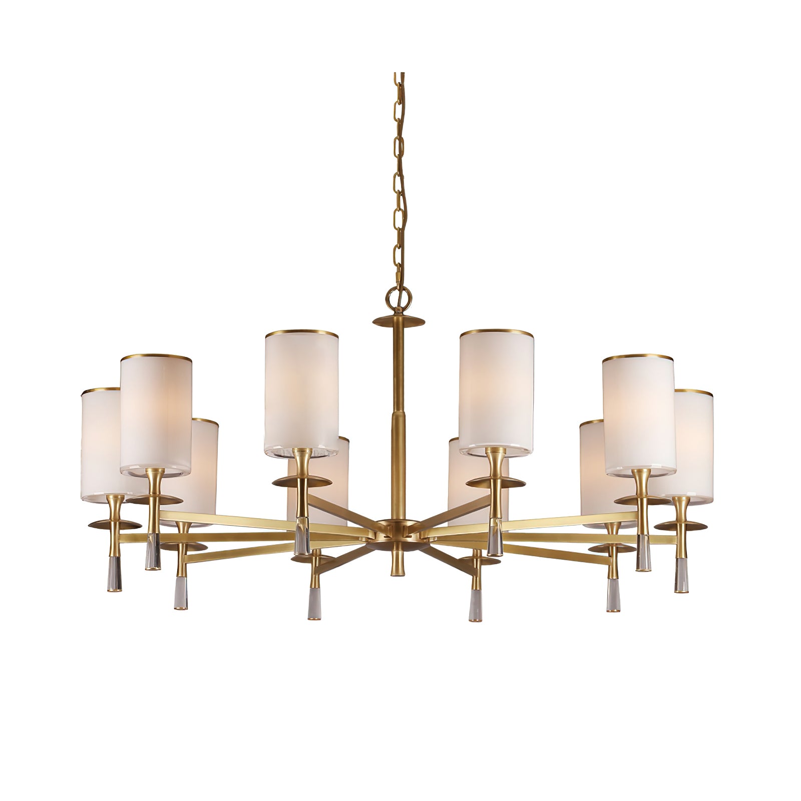 Elegant Oakden Chandelier - Modern Crystal Ceiling Light Fixture for Dining Room & Living Room | Perfect for Home Decor & Wedding Venue Lighting