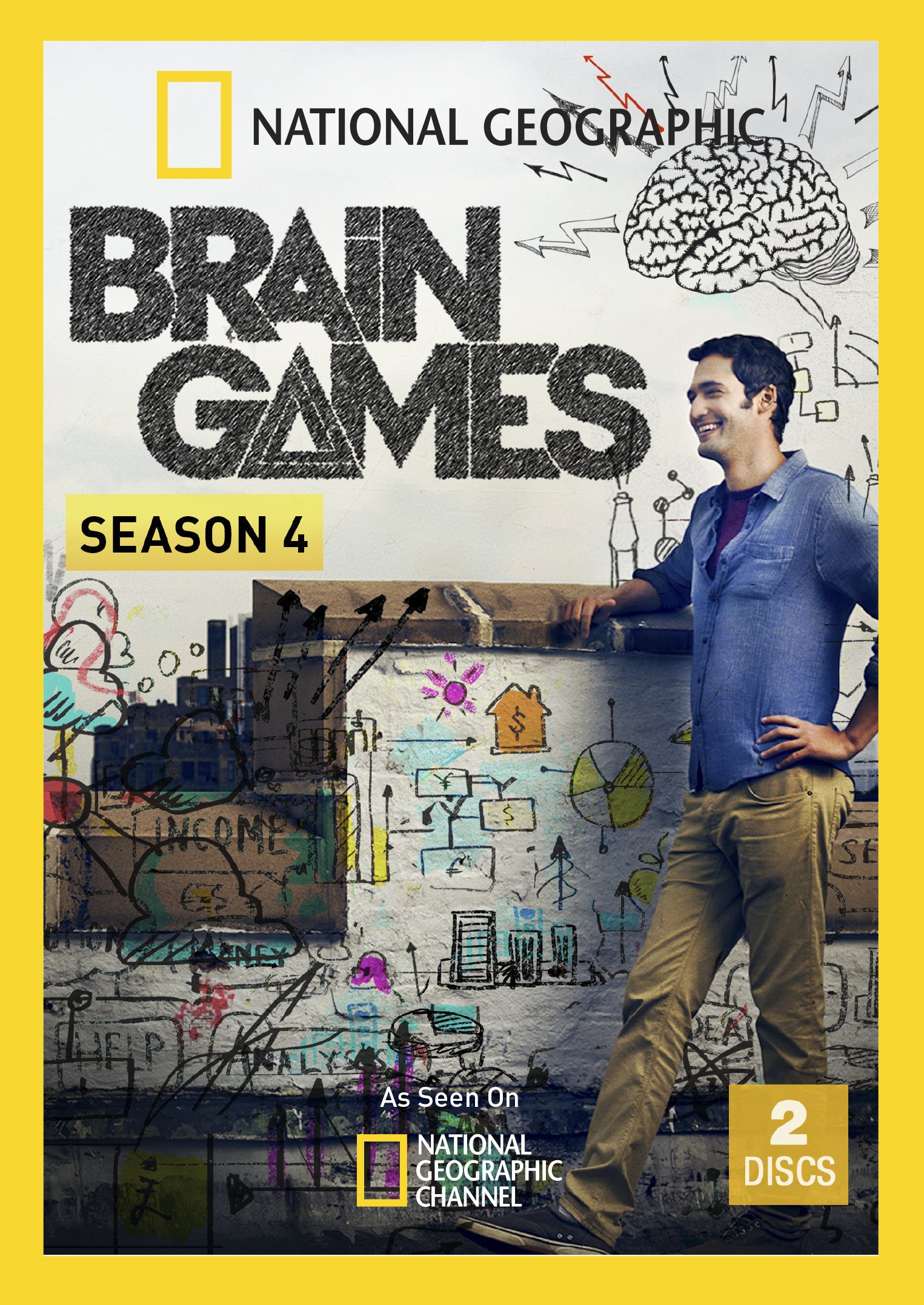 National Geographic Brain Games Season 4 DVD - Mind-Bending Puzzles & Mental Challenges | Perfect for Family Game Nights & Brain Training Activities