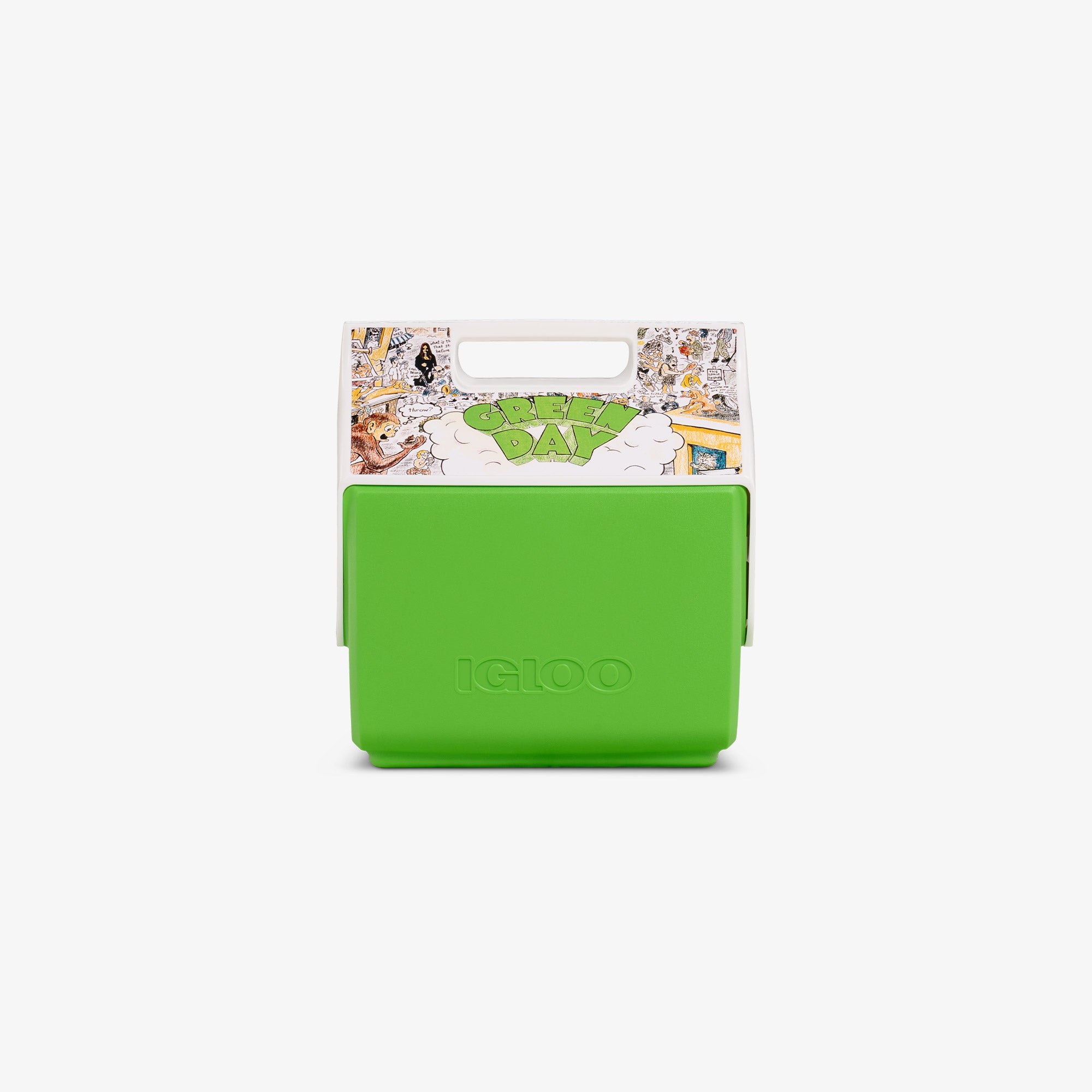 Green Day Dookie Little Playmate 7 Quart Cooler - Portable Insulated Picnic Lunch Box for Beach, Camping & Outdoor Activities