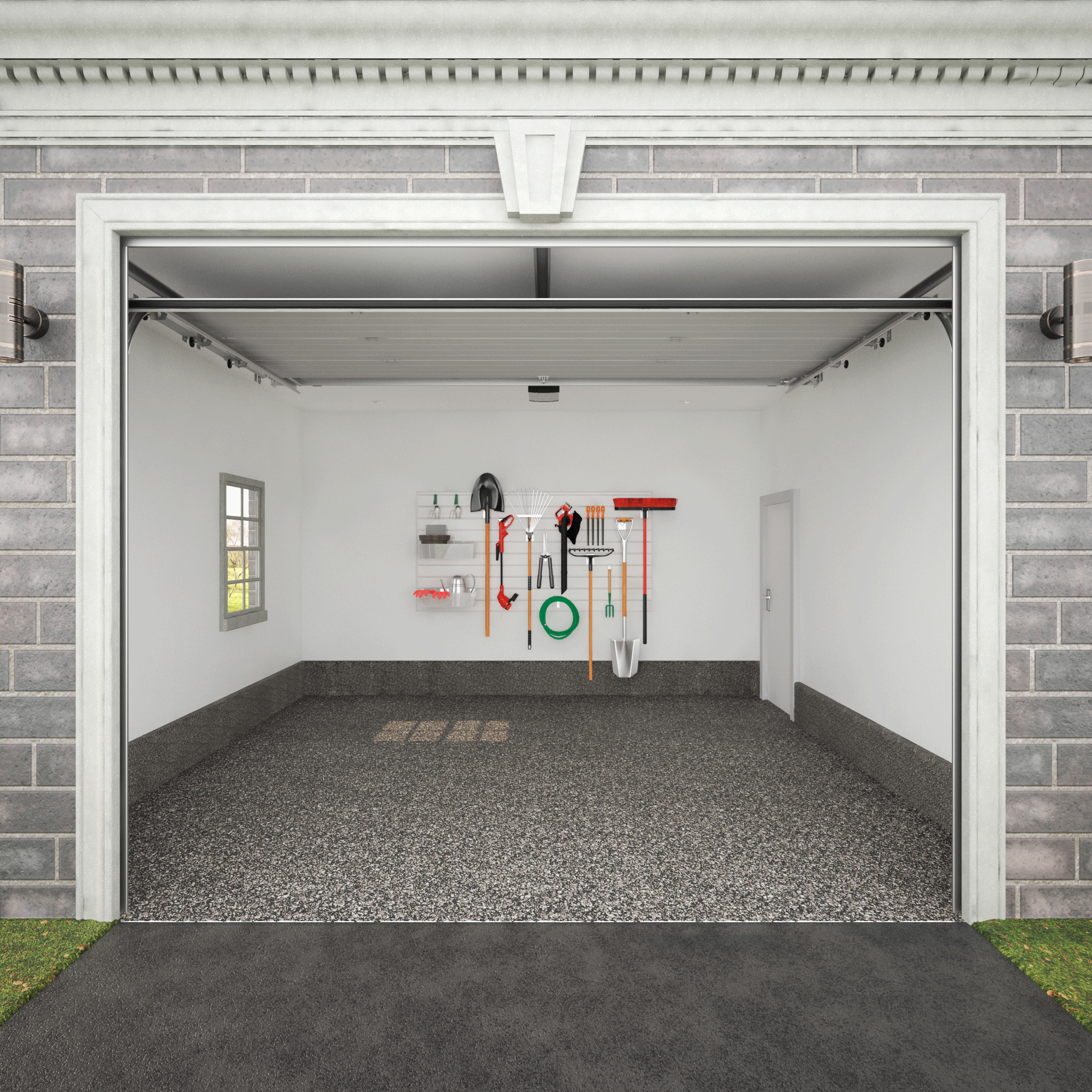 PVC Slatwall Organizer Bundle - Wall Mounted Retail Display System for Stores & Garages - Perfect for Organizing Tools, Accessories & Retail Merchandise