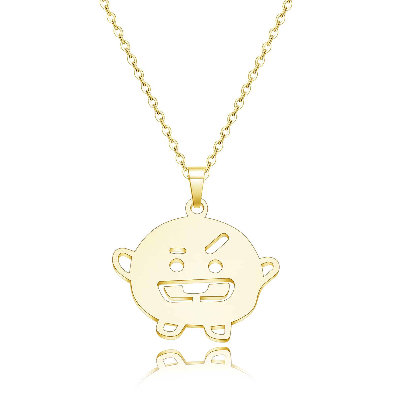 Kpop Star Figure Charm Necklace - Cute Cartoon Animal Pendant Set - BTS Love Yourself Army Jewelry - Perfect Gift for Kpop Music Fans - Ideal for Concerts, Fan Meetings & Daily Wear