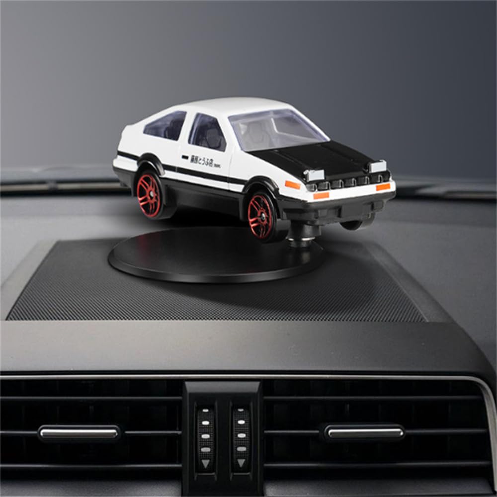 Premium Alloy Car Model AE86 Drift Tail Spin Ornament - 3pcs Set for Dashboard Decoration | Stylish Vehicle Interior Accessory | Perfect Gift for Car Enthusiasts | Ideal for Drifting Fans & JDM Car Lovers