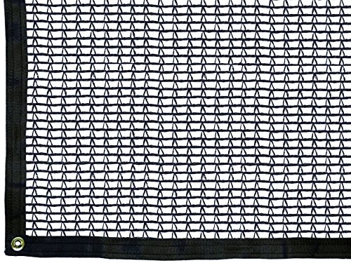 RSI K-SC1218-30 Knitted Shade Cloth with Grommets - 30% UV Protection, 12ft x 18ft - Perfect for Patio, Garden, and Outdoor Sun Shade