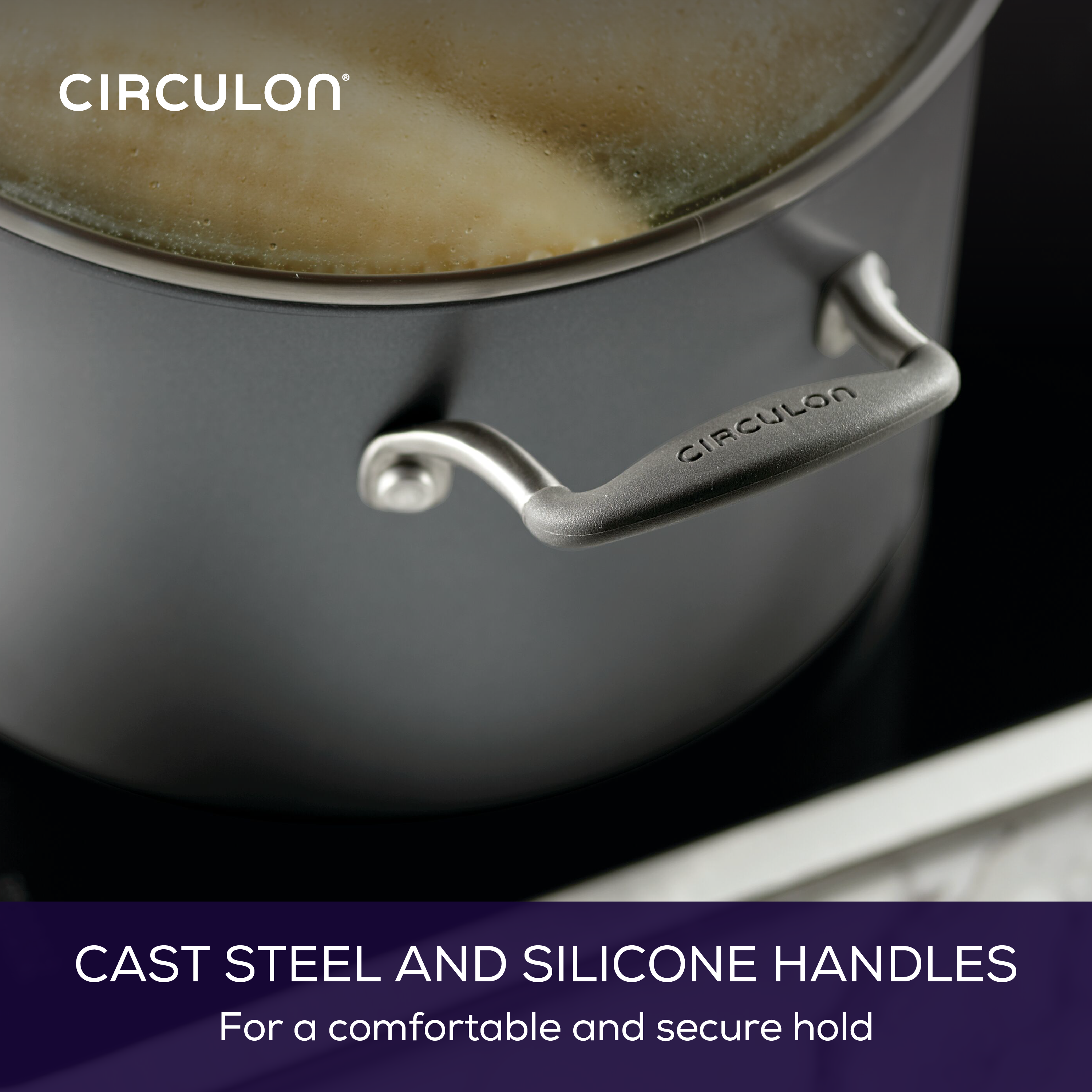 8 Quart Nonstick Stockpot with Lid - ScratchDefenseâ¢ Technology for Durable Cooking - Perfect for Soups, Stews, Pasta & Family Meals